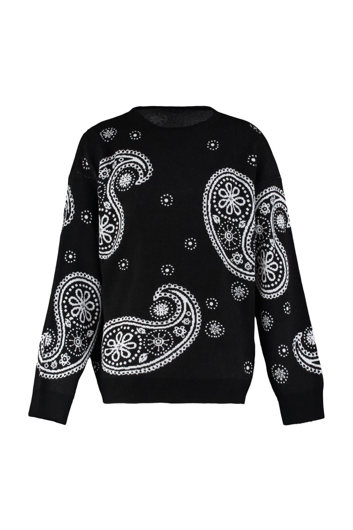 Black Oversize Sweater, , large image number 5