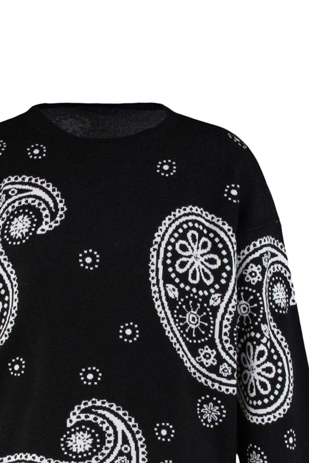 Black Oversize Sweater, , large image number 7