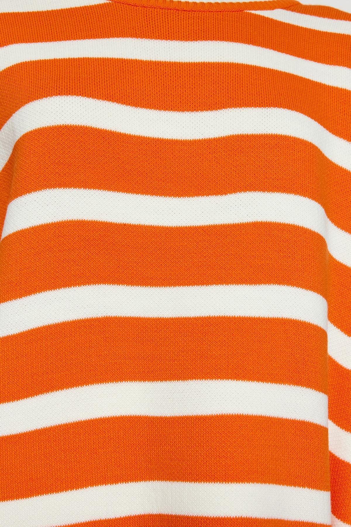 Orange Striped Sweater, , large image number 4