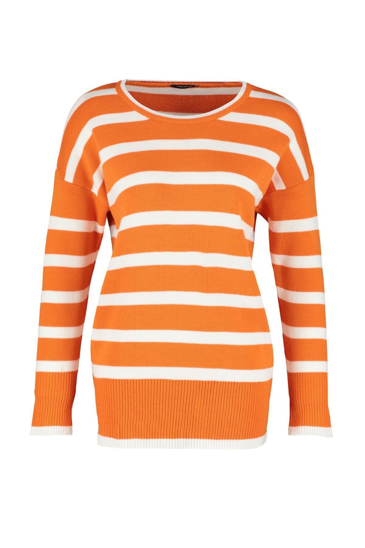 Orange Striped Sweater, , large image number 5