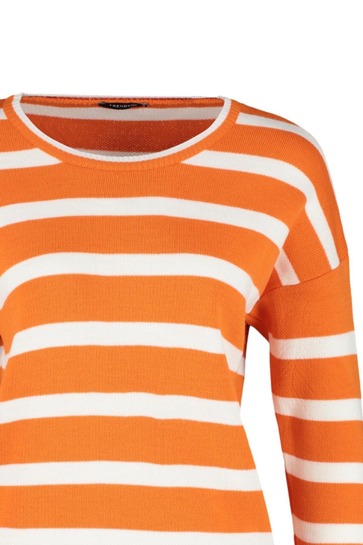 Orange Striped Sweater, , large image number 6