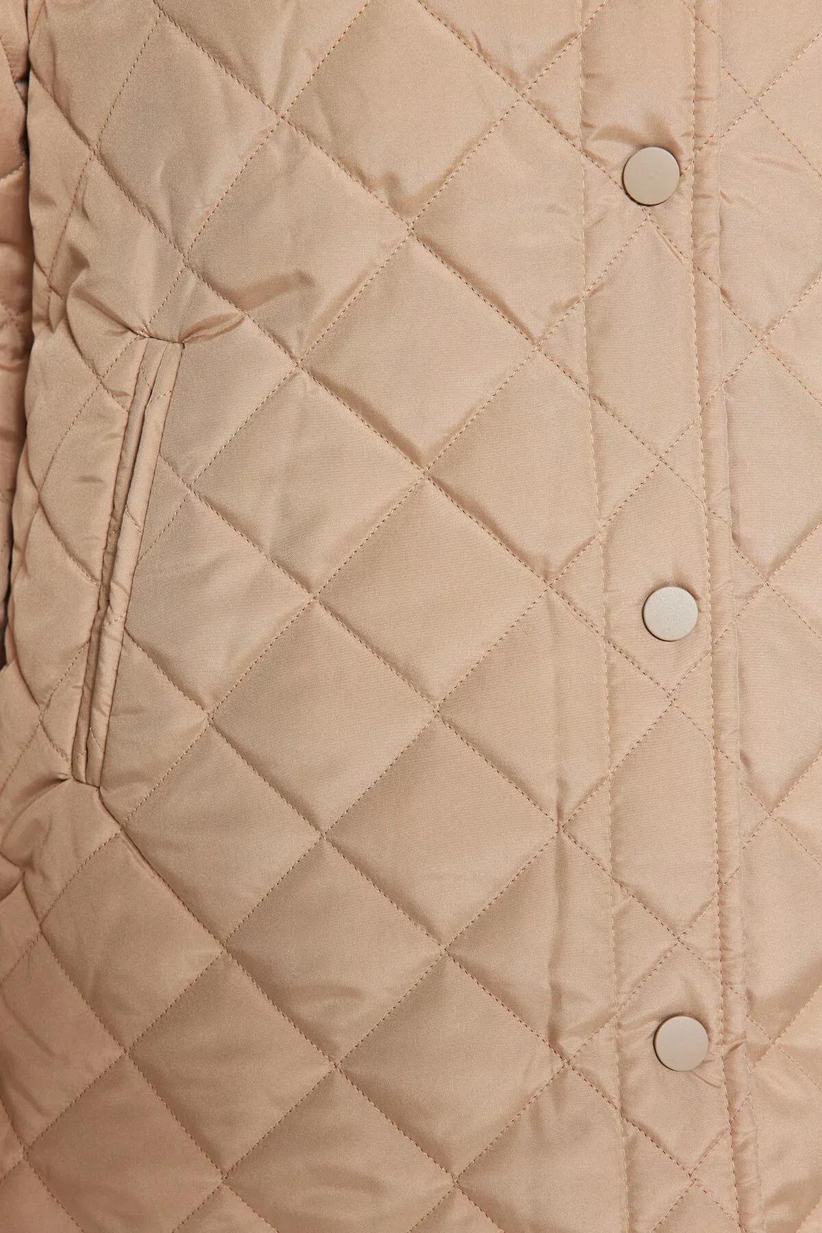 Beige Oversize Puffer Jacket, Beige, medium