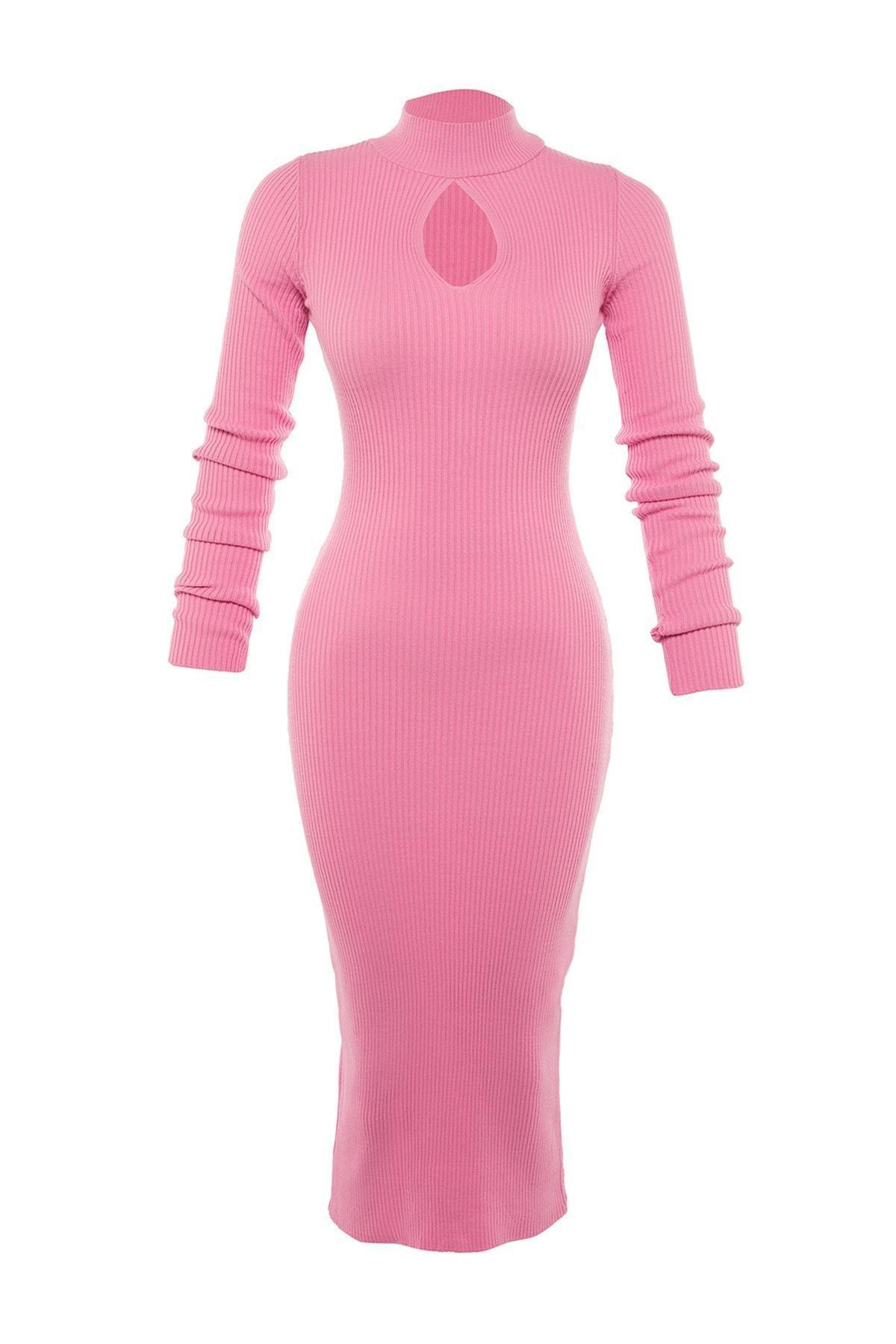 Pink Bodycon Midi Dress, , large image number 7
