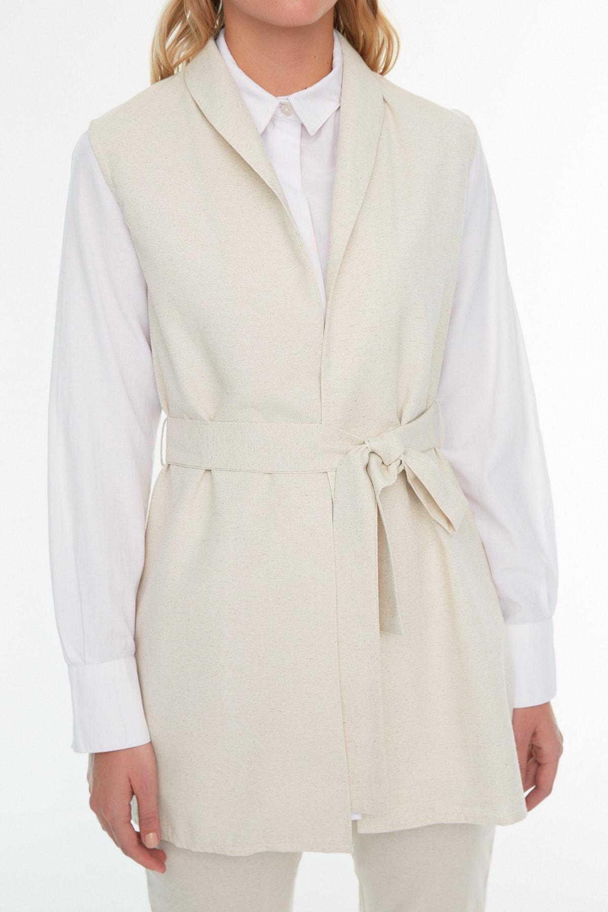 Beige Lapel Collar Co-Ord Set, , large image number 2