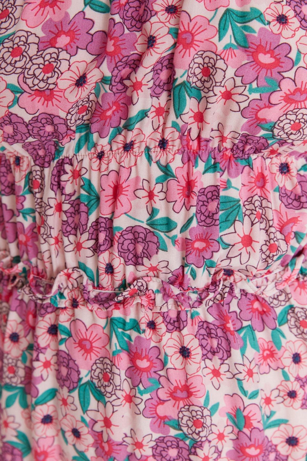 Multicolour Square Collar Mini Dress, , large image number 3