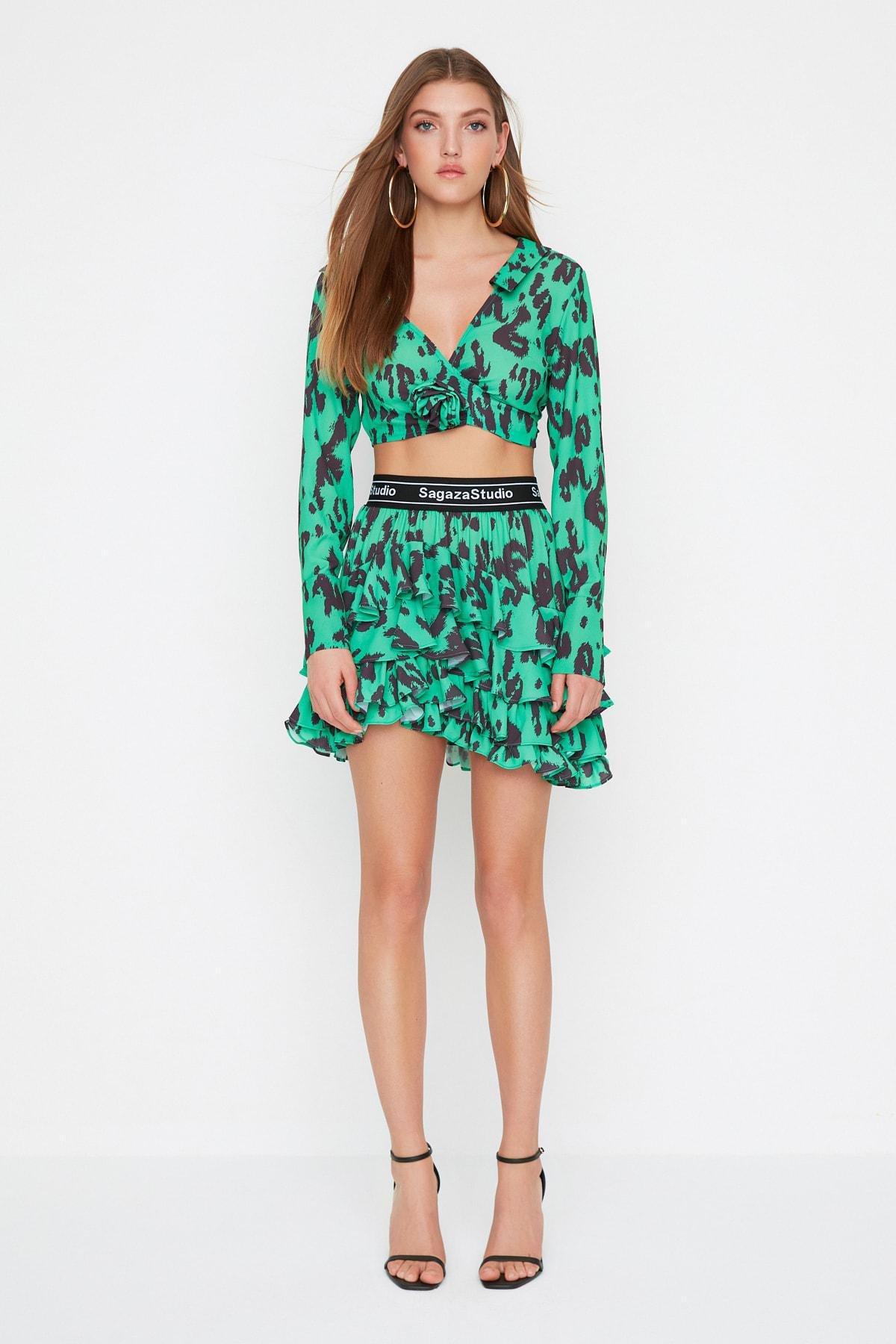 Multicolour Mini Skirt, , large image number 0