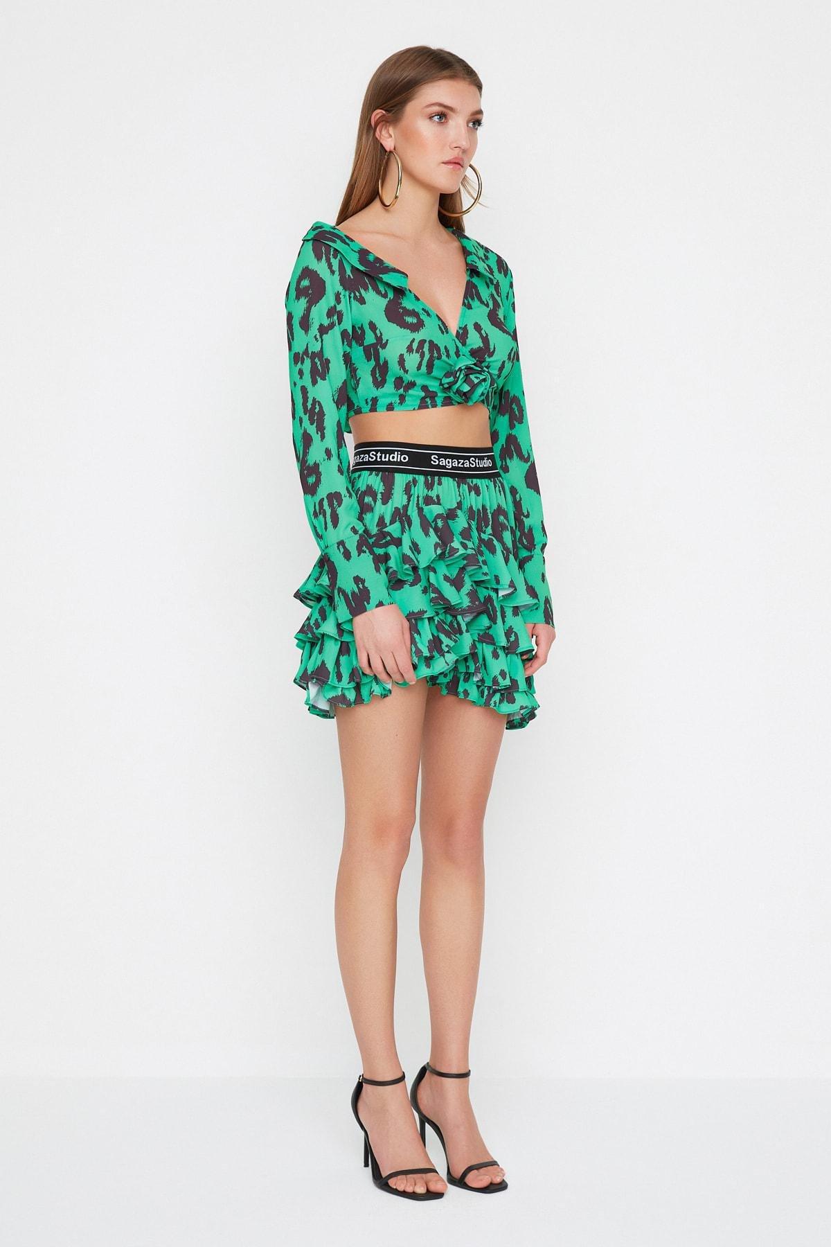 Multicolour Mini Skirt, , large image number 1