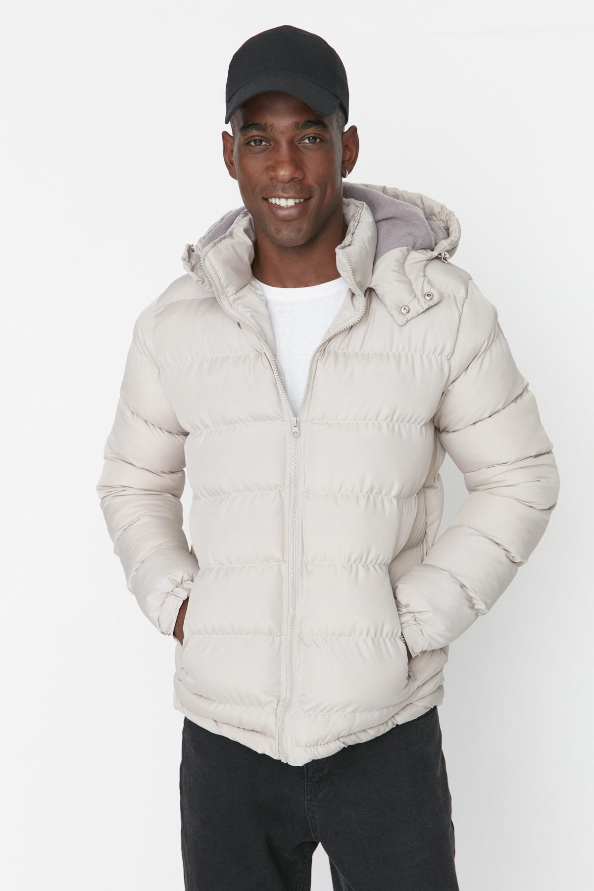 Trendyol - Beige Puffer Windproof Jacket