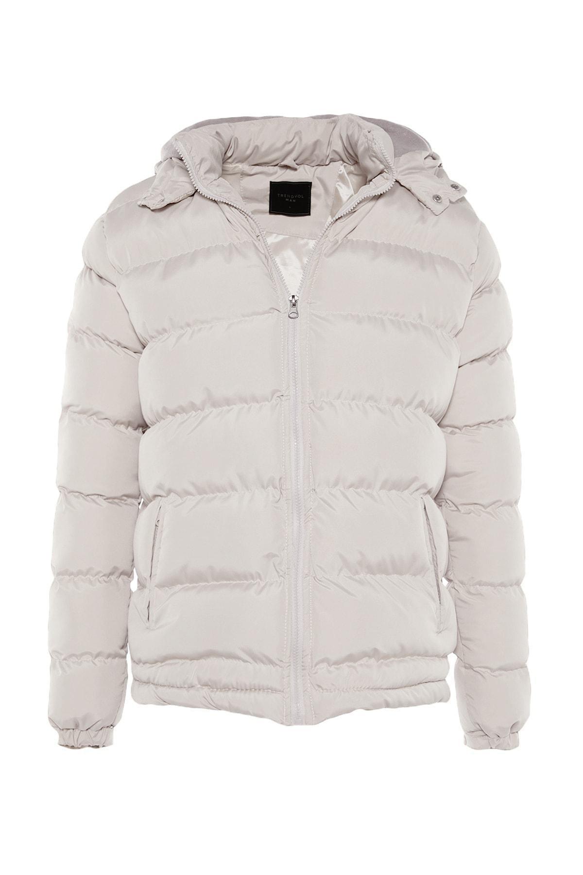 Beige Puffer Windproof Jacket, , large image number 5