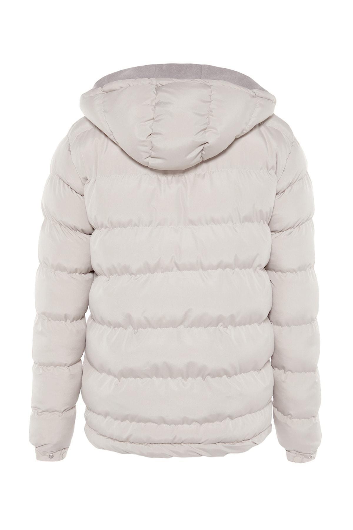 Beige Puffer Windproof Jacket, , large image number 7