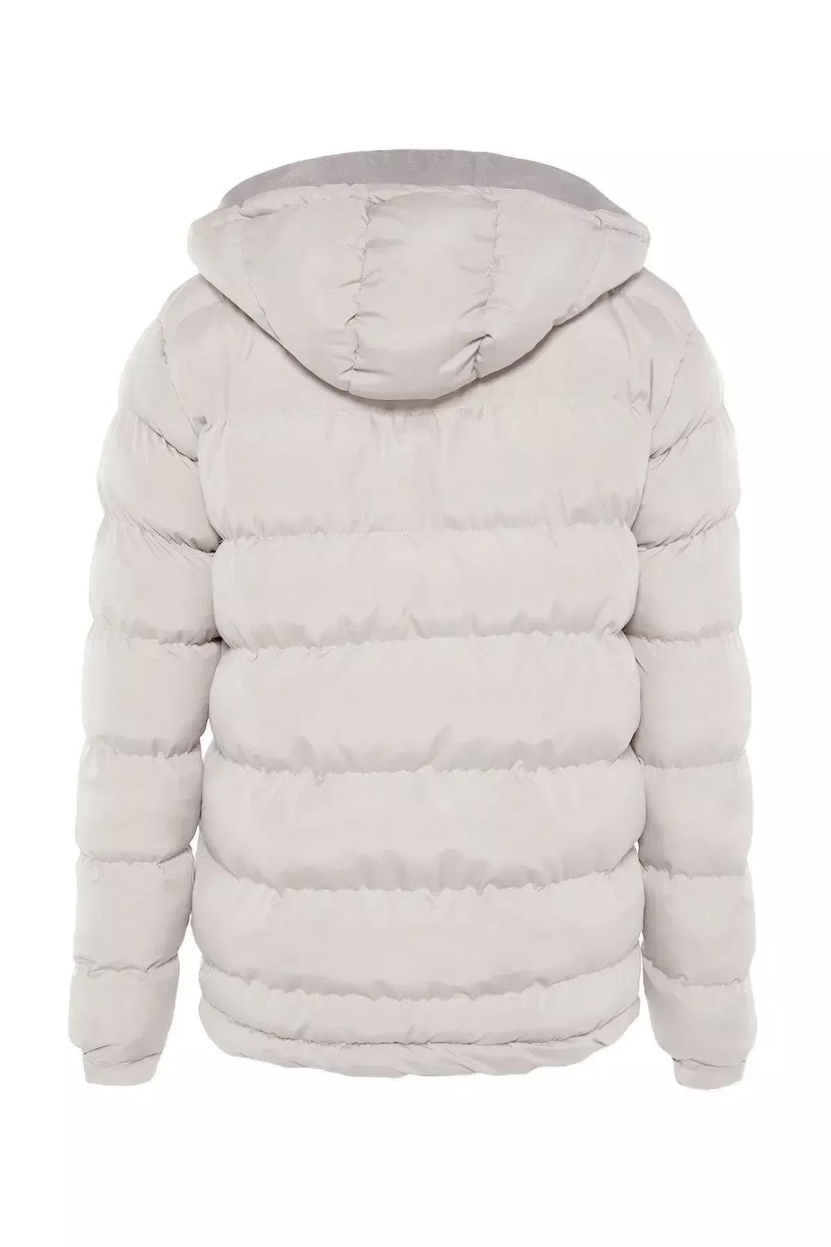 Beige Puffer Windproof Jacket, Beige, large image number 10