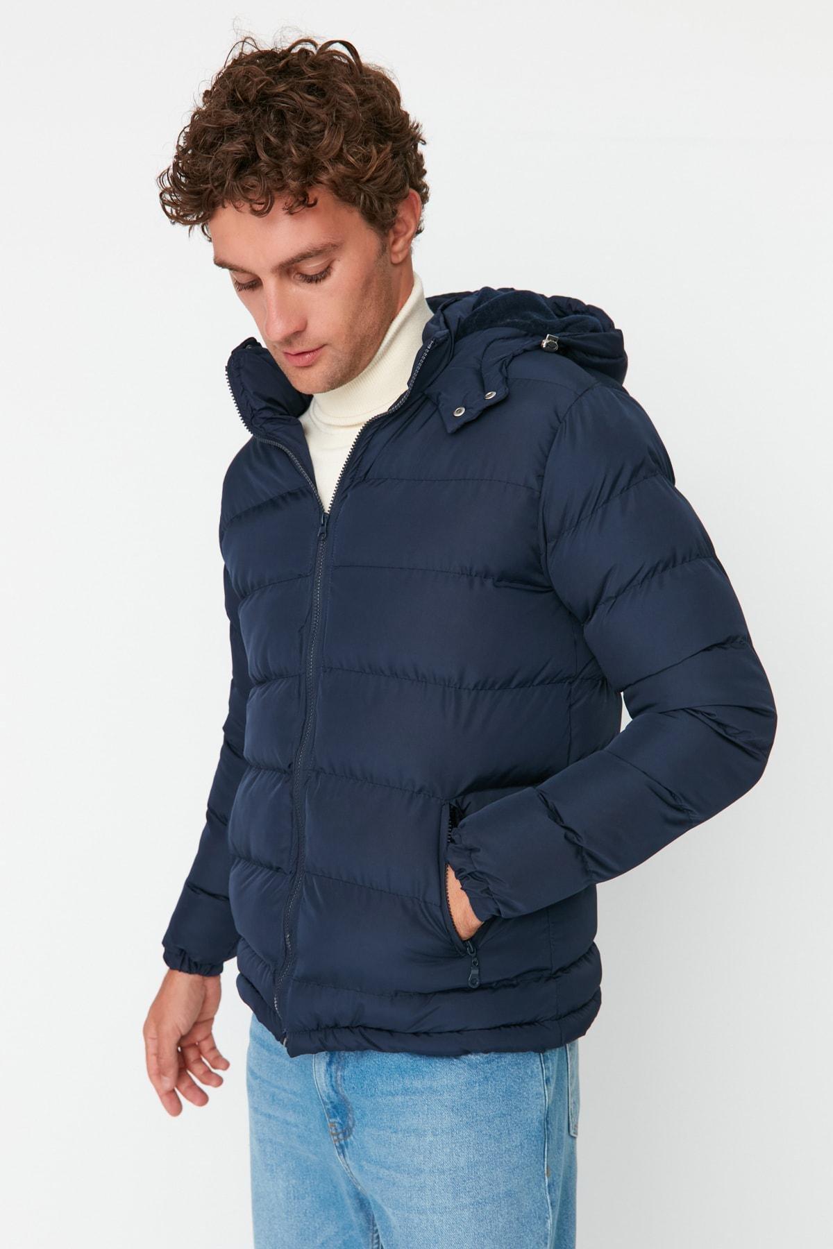 Trendyol - Blue Puffer Jacket