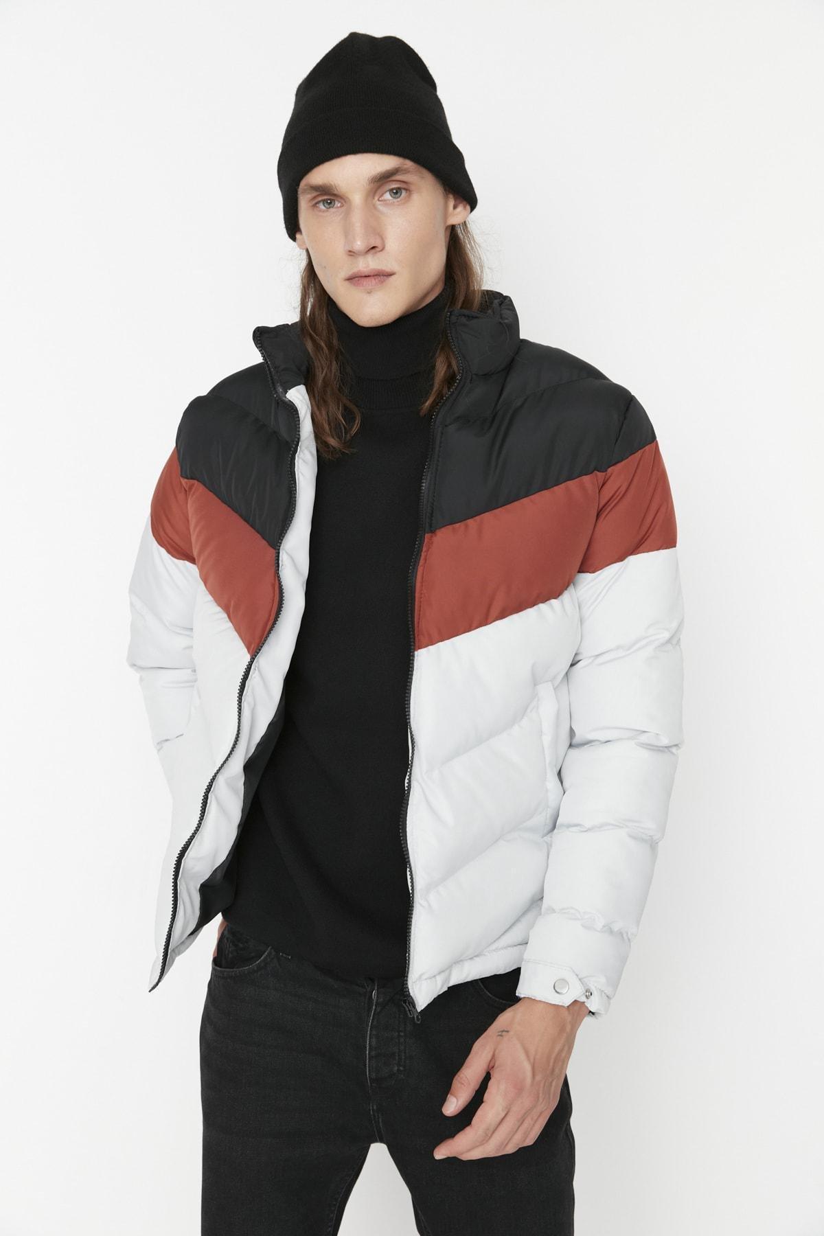 Black Windproof Down Jacket, , large image number 0