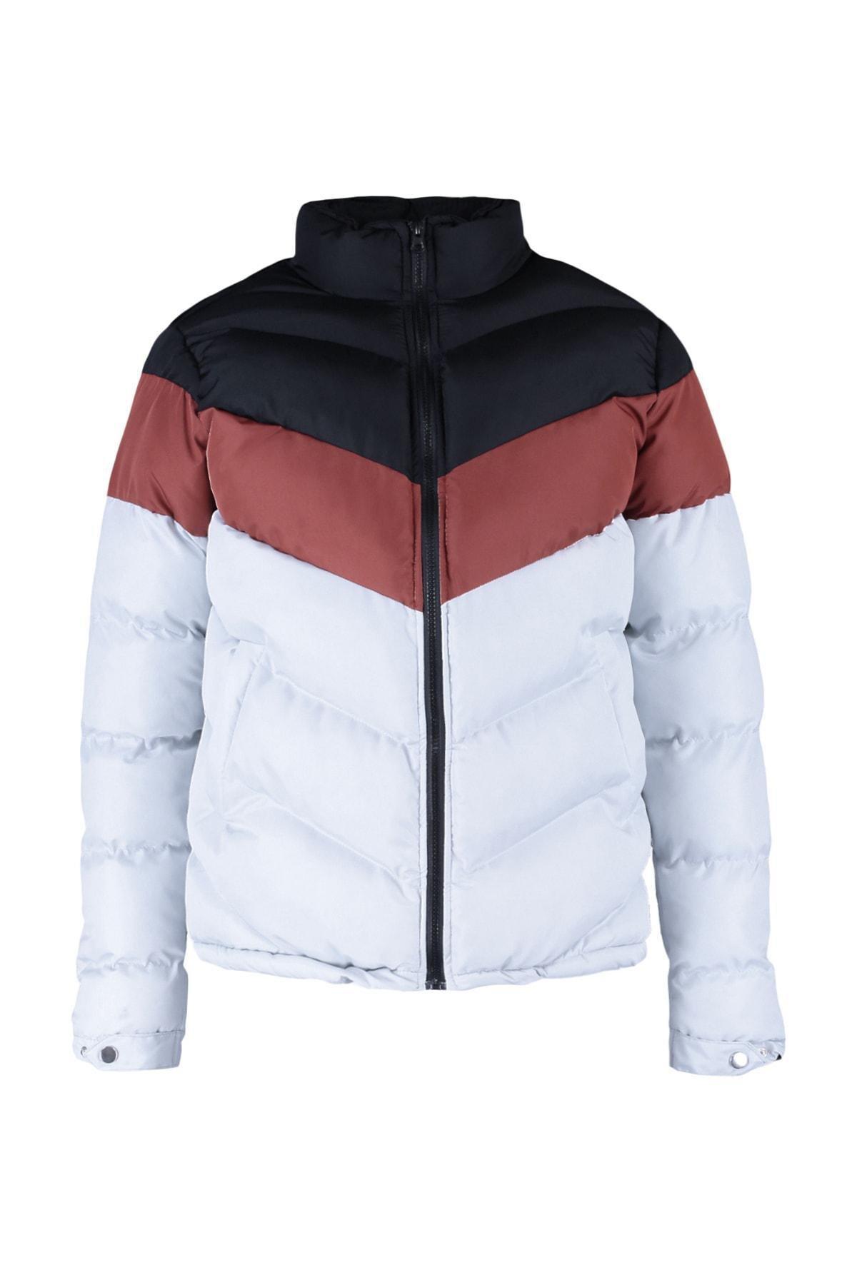 Black Windproof Down Jacket, , large image number 5