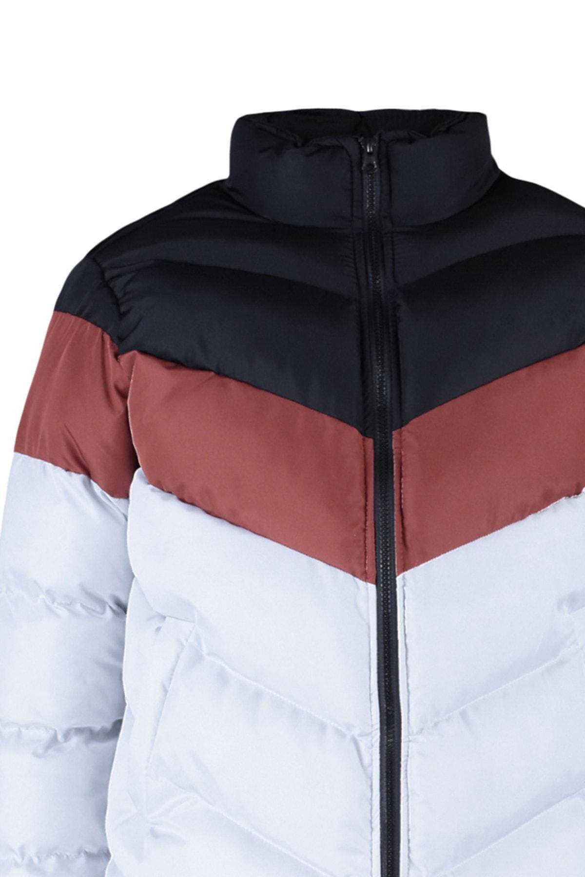 Black Windproof Down Jacket, , large image number 6