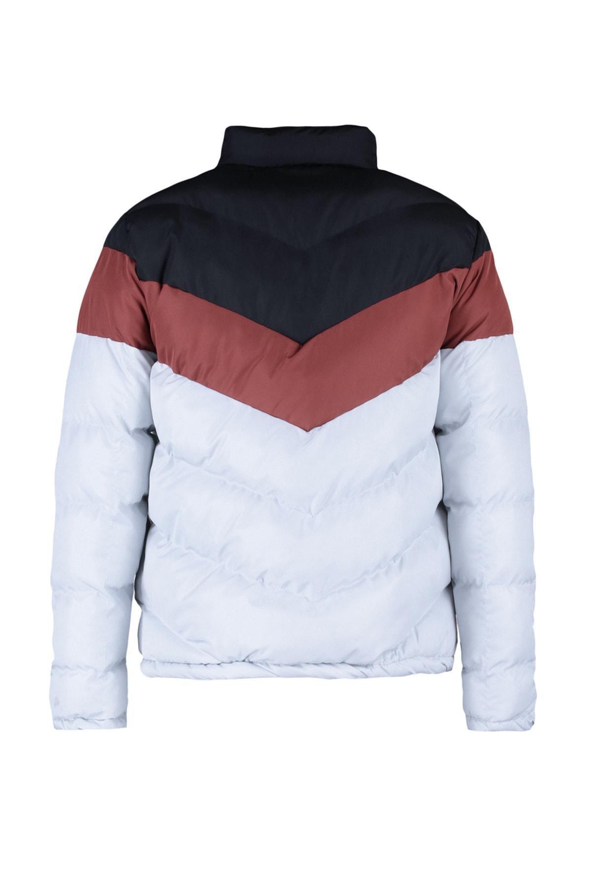 Black Windproof Down Jacket, , large image number 7