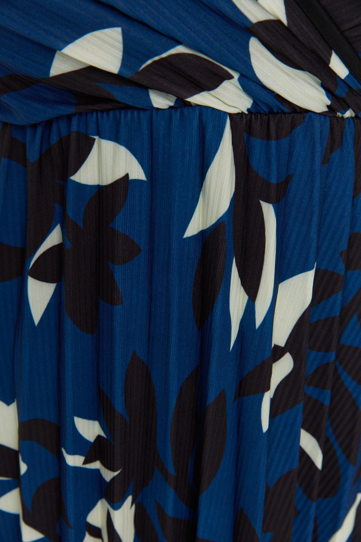 Blue A-Line Plus Size Dress, , large image number 3
