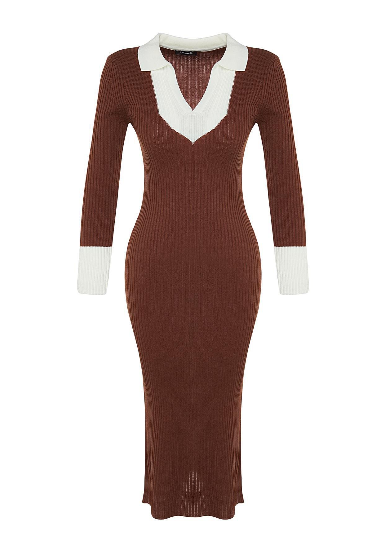 Brown Bodycon Dress, , large image number 5