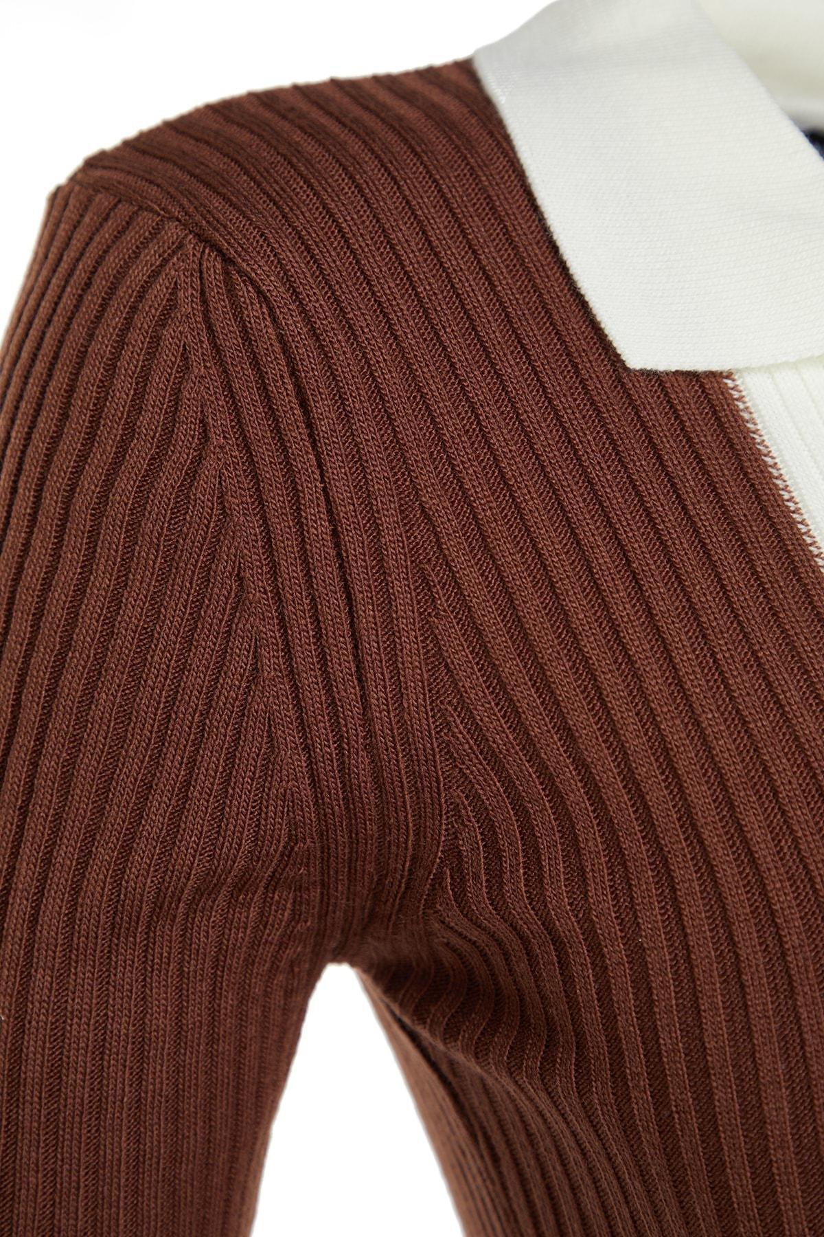 Brown Bodycon Dress, , large image number 6