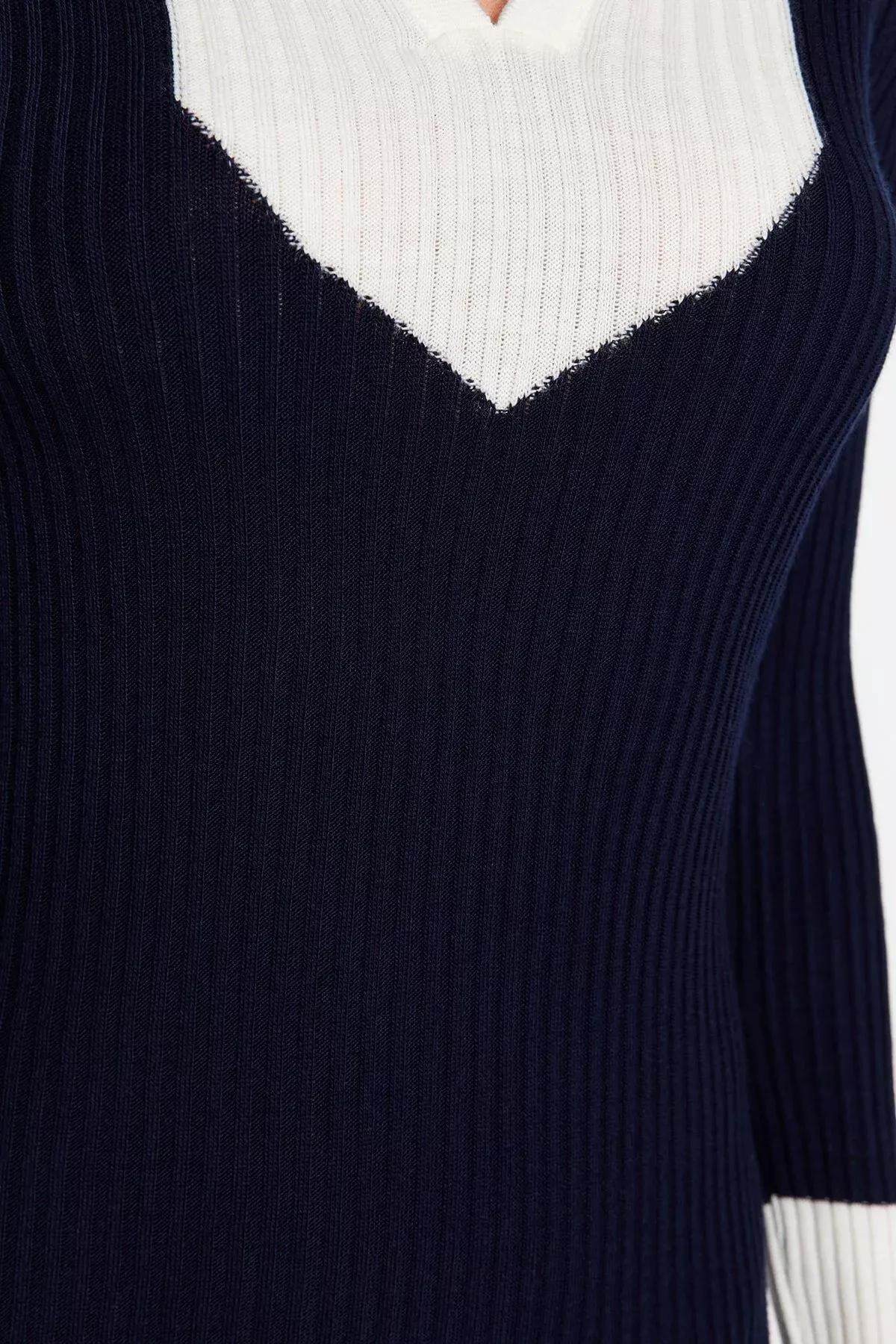 Navy Bodycon Dress, Navy blue, large image number 4