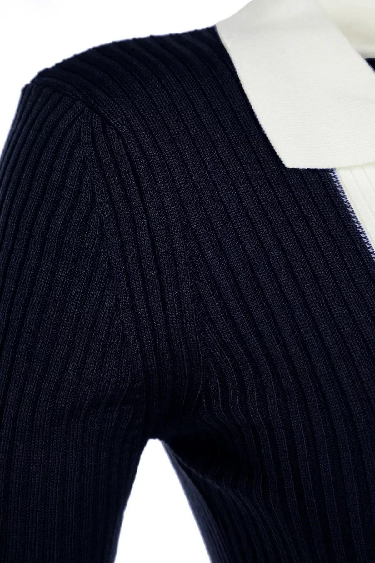 Navy Bodycon Dress, Navy blue, large image number 6