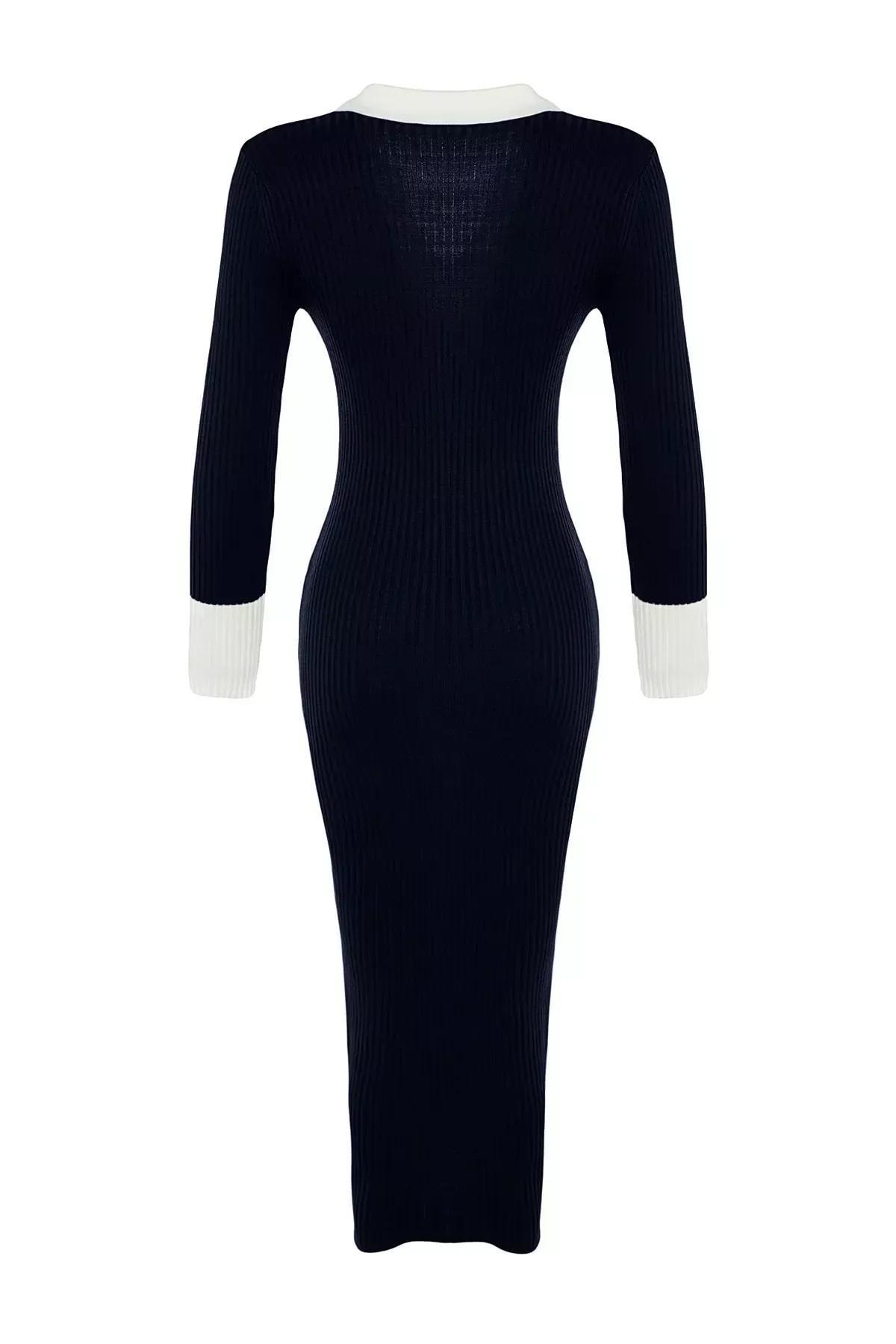 Navy Bodycon Dress, Navy blue, large image number 7