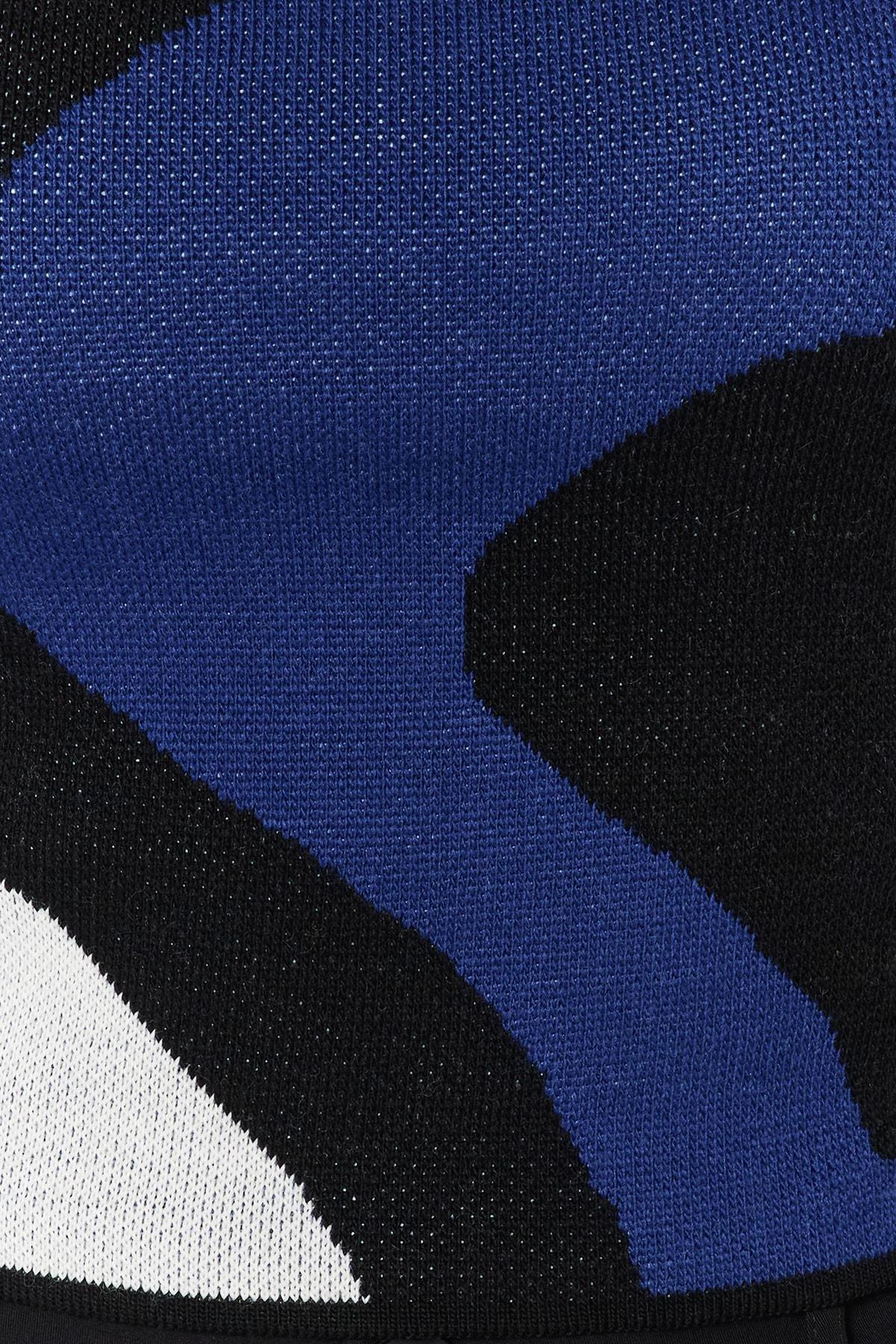 Blue Colour Block Cardigan, , large image number 16