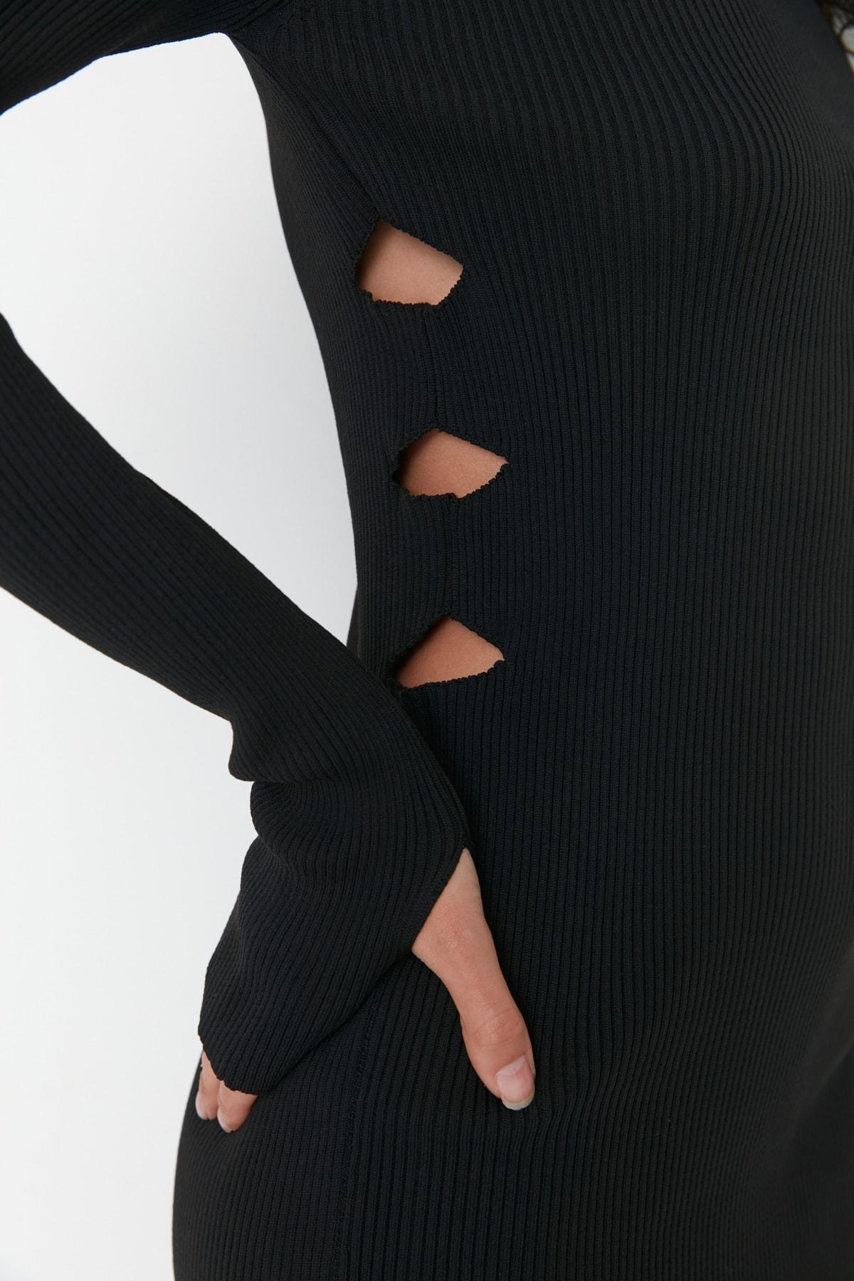 Black Bodycon Midi Dress, , large image number 3