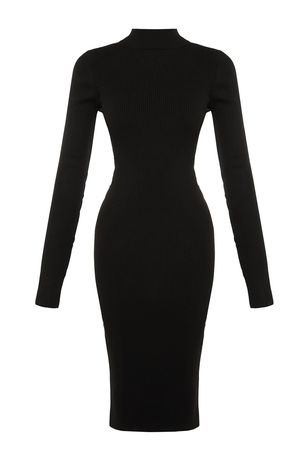 Black Bodycon Midi Dress, , large image number 8
