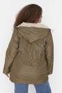 Trendyol - Khaki Parkas Breasted Plus Size Jacket