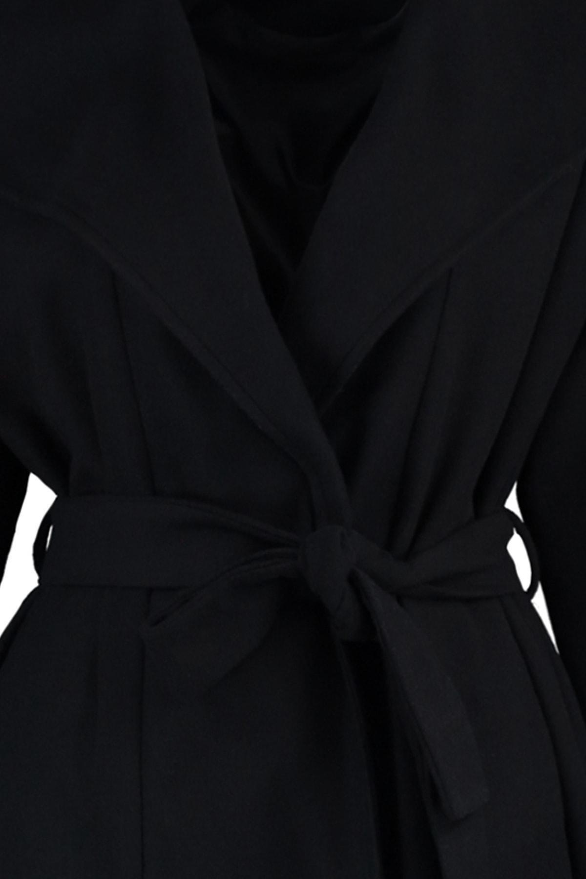 Black Puffer Plus Size Coat, , large image number 6