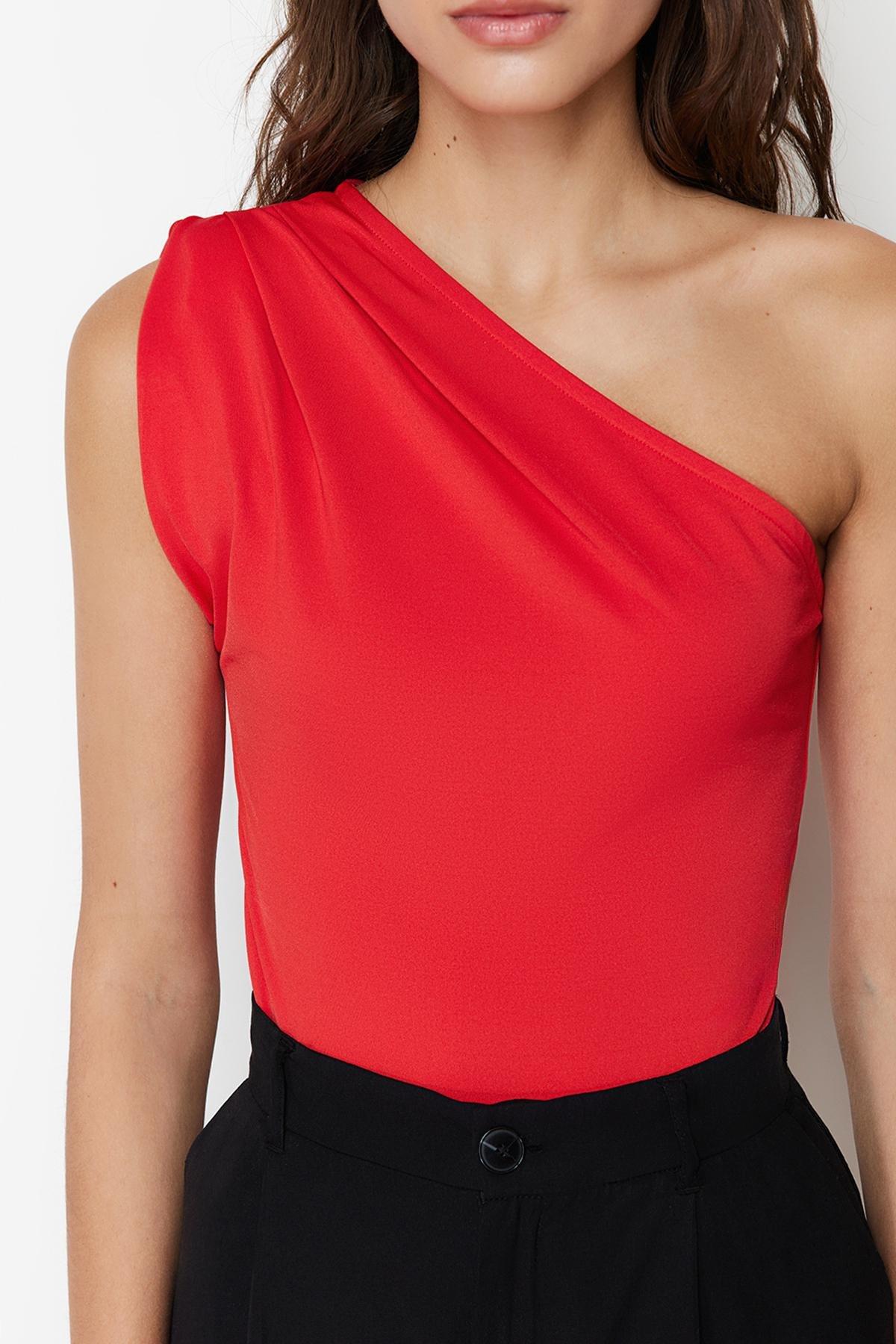 Asymmetric Collar Bodysuit, , large image number 3