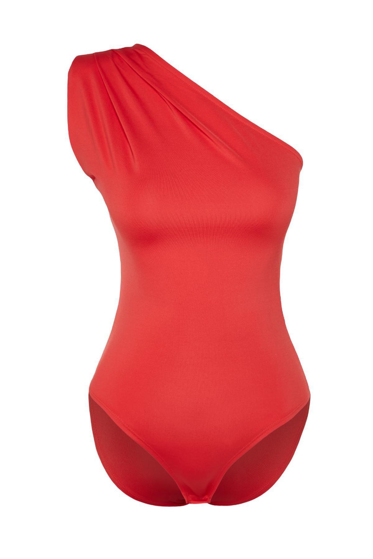 Asymmetric Collar Bodysuit, , large image number 5