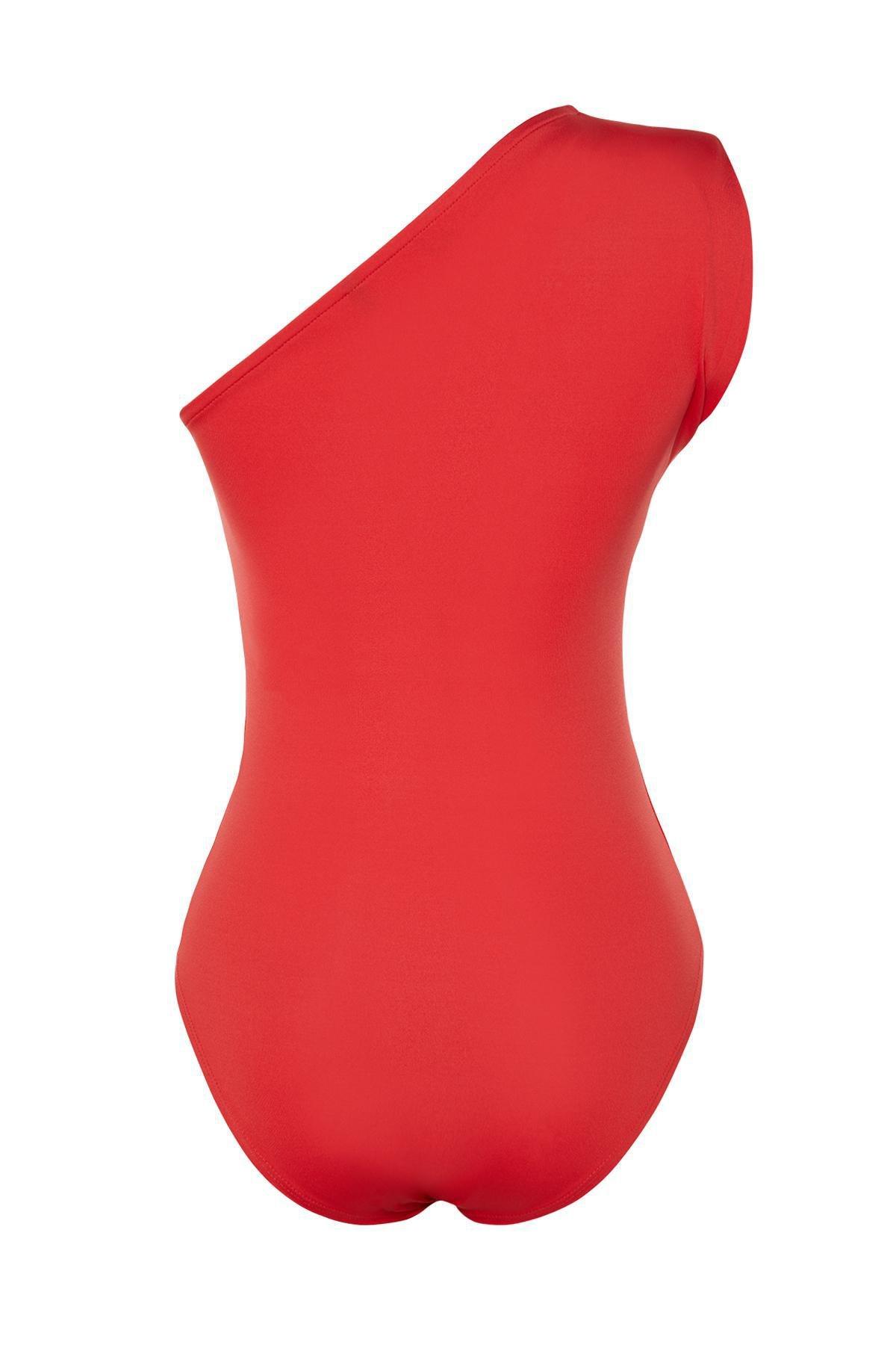 Asymmetric Collar Bodysuit, , large image number 6