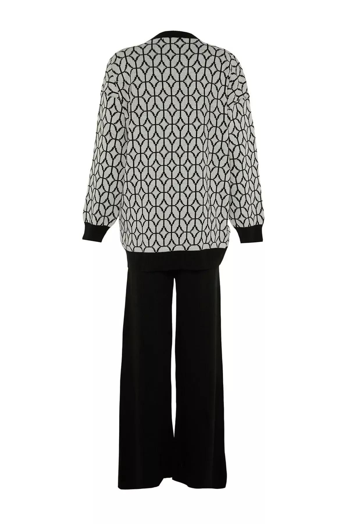Black Acrylic Relaxed Co-Ord Set, , large image number 5