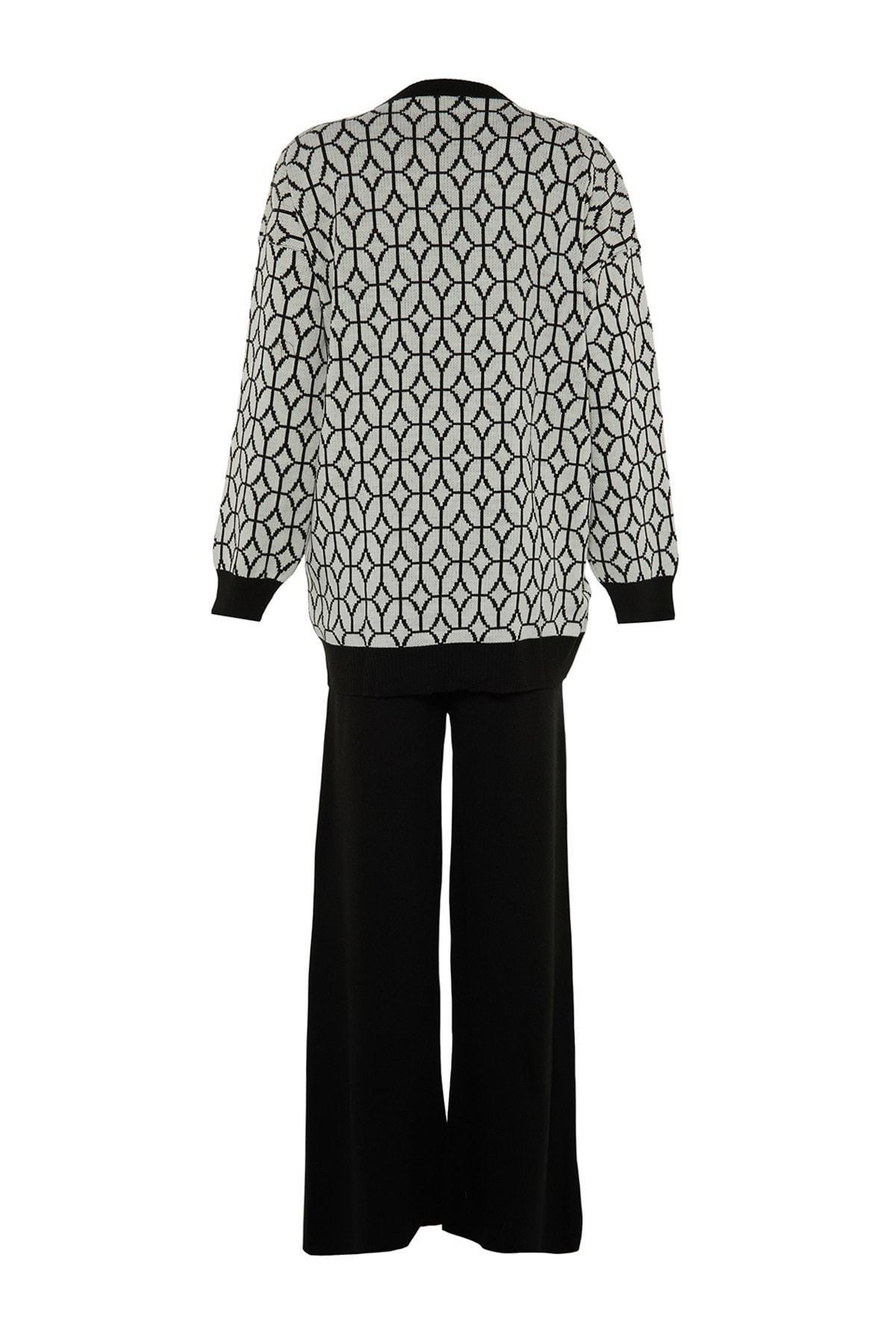 Black Acrylic Relaxed Co-Ord Set, , large image number 6