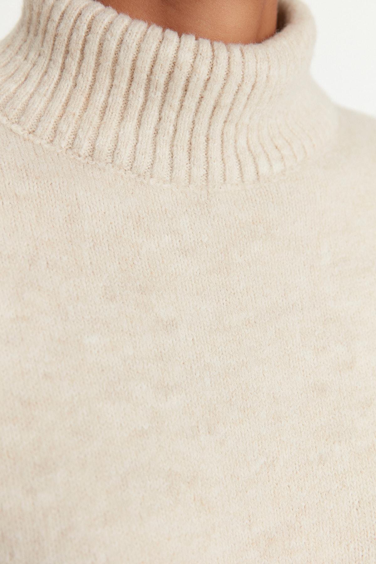 Beige Oversize Sweater, , large image number 3