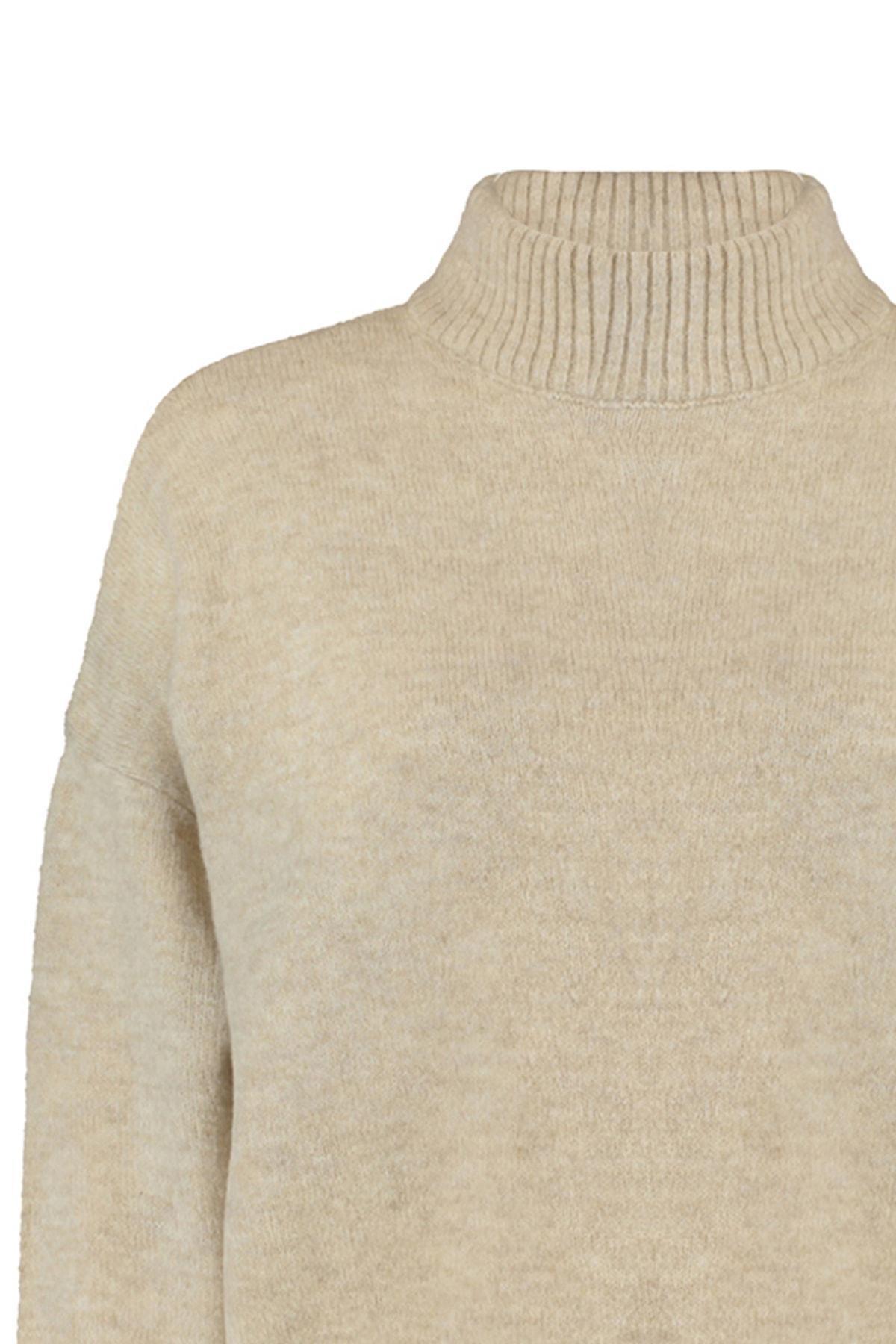 Beige Oversize Sweater, , large image number 7