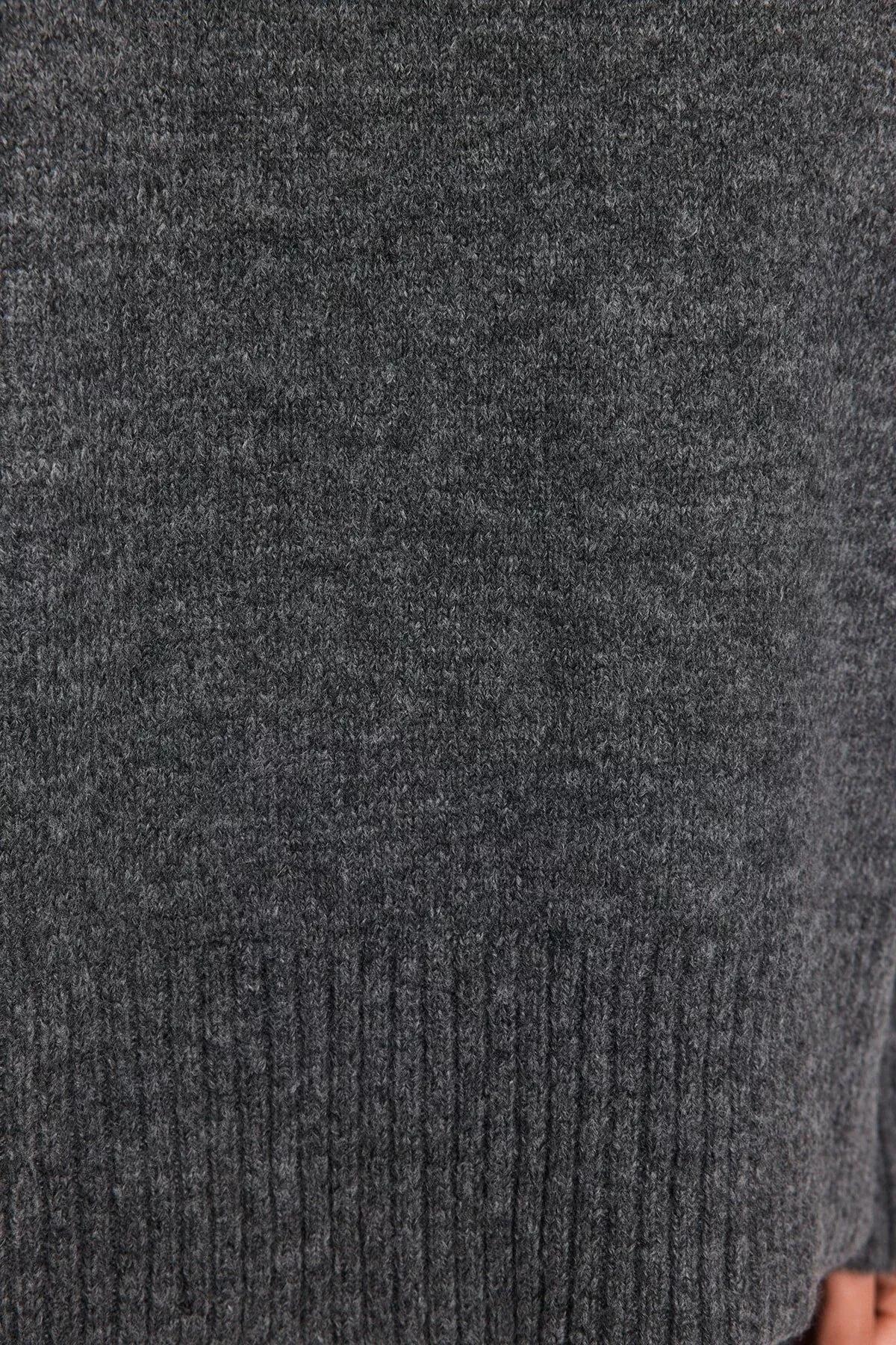 Grey Oversize Sweater, Gray, large image number 4