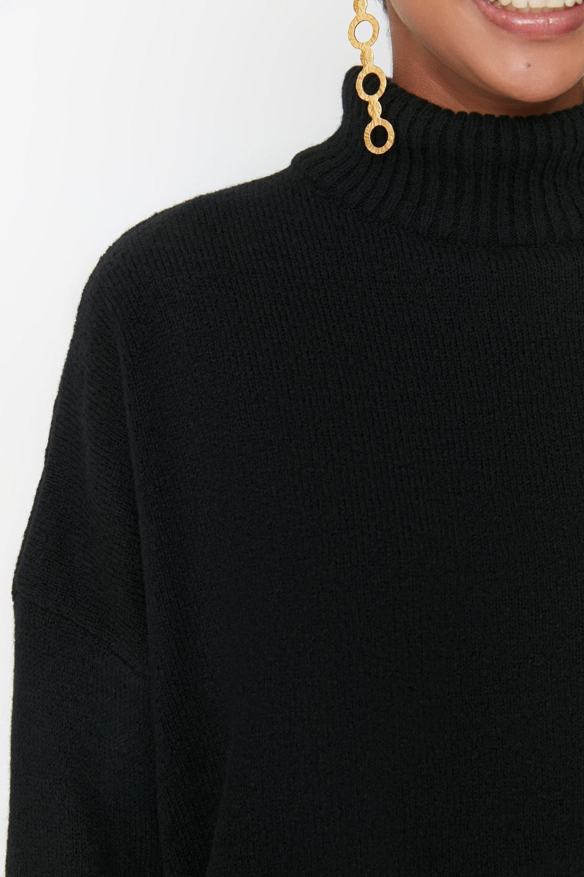 Black Off-Shoulder Sweater, , large image number 3
