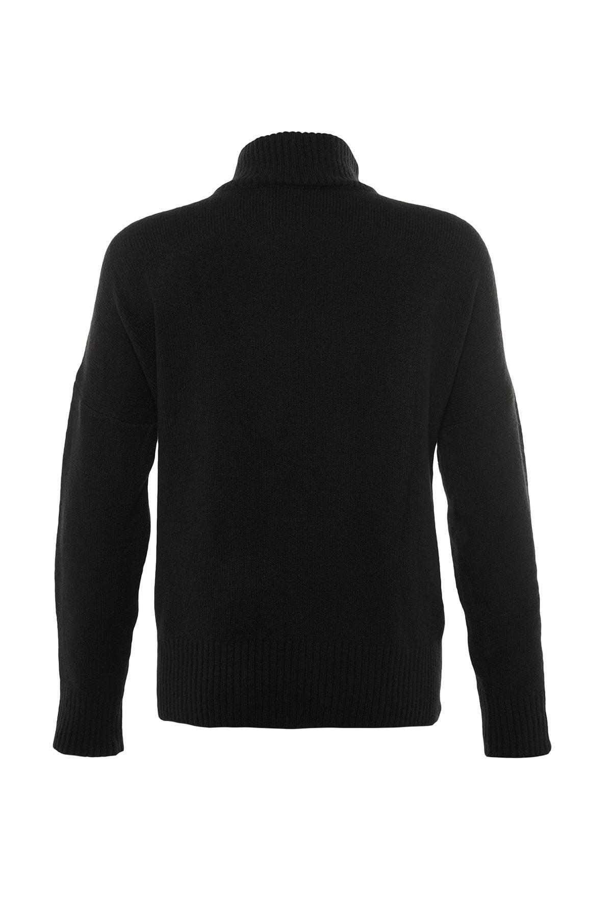 Black Off-Shoulder Sweater, , large image number 6