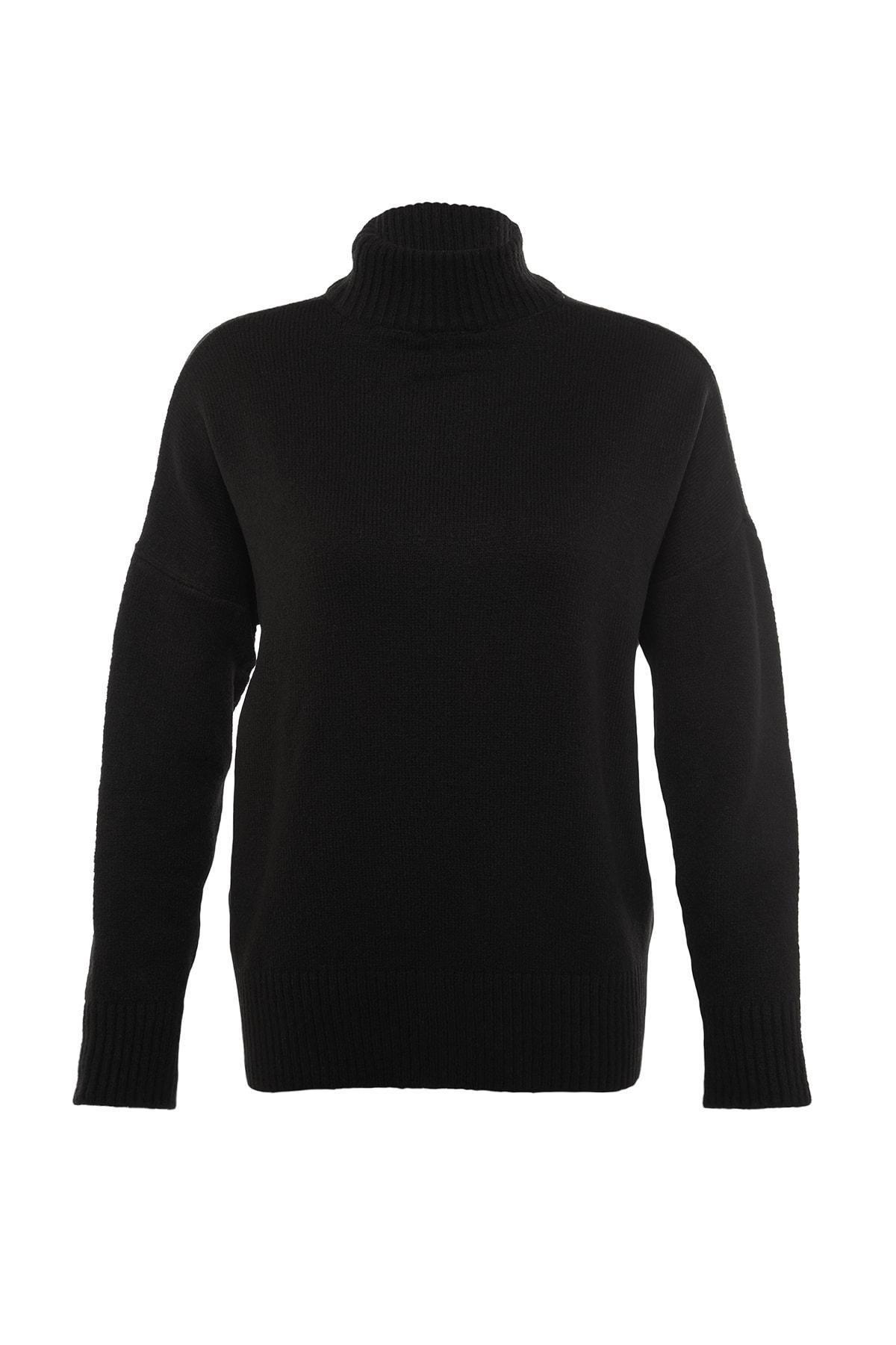 Black Off-Shoulder Sweater, , large image number 7