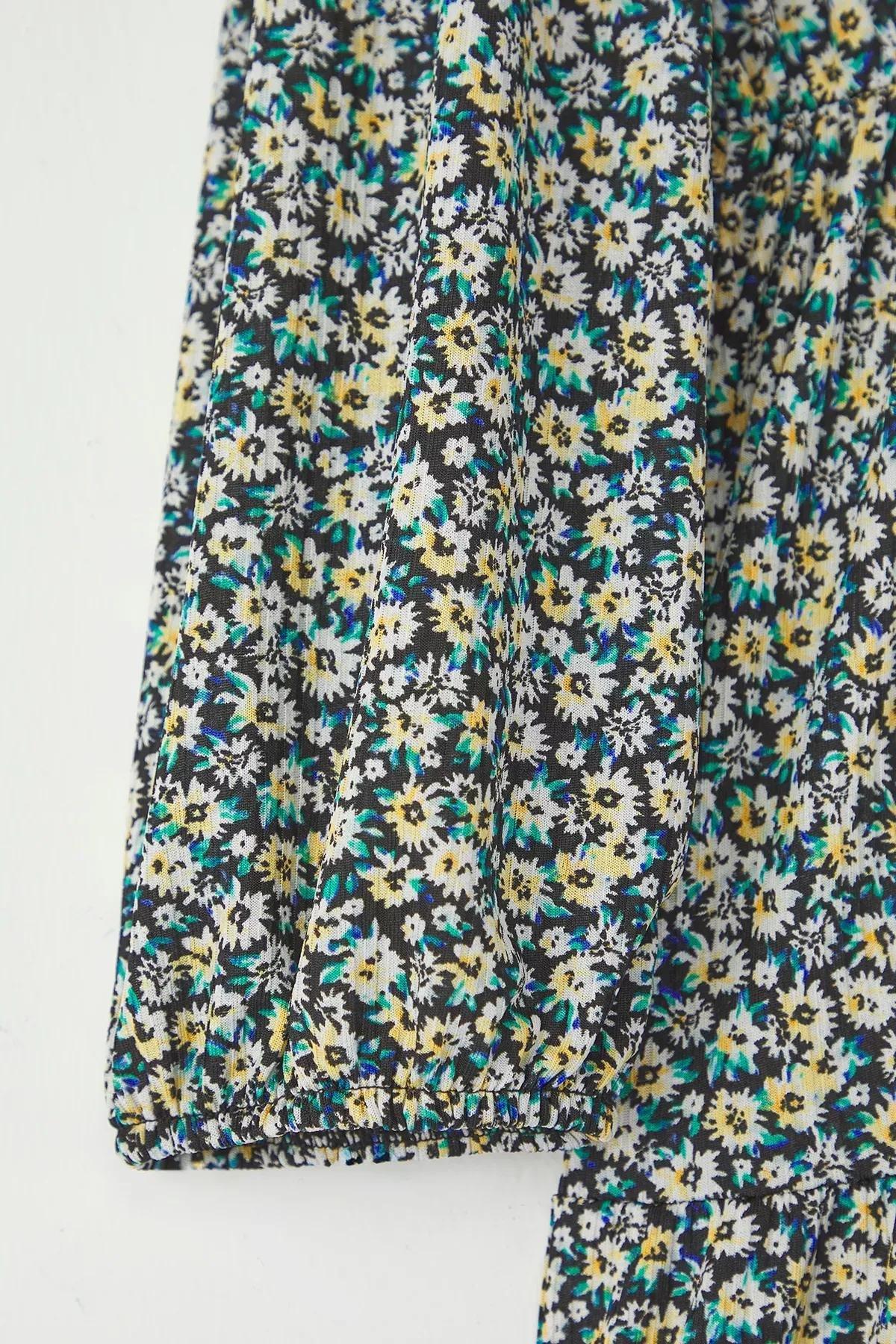 Multicolour Knitted Plus-Size Dress, , large image number 5