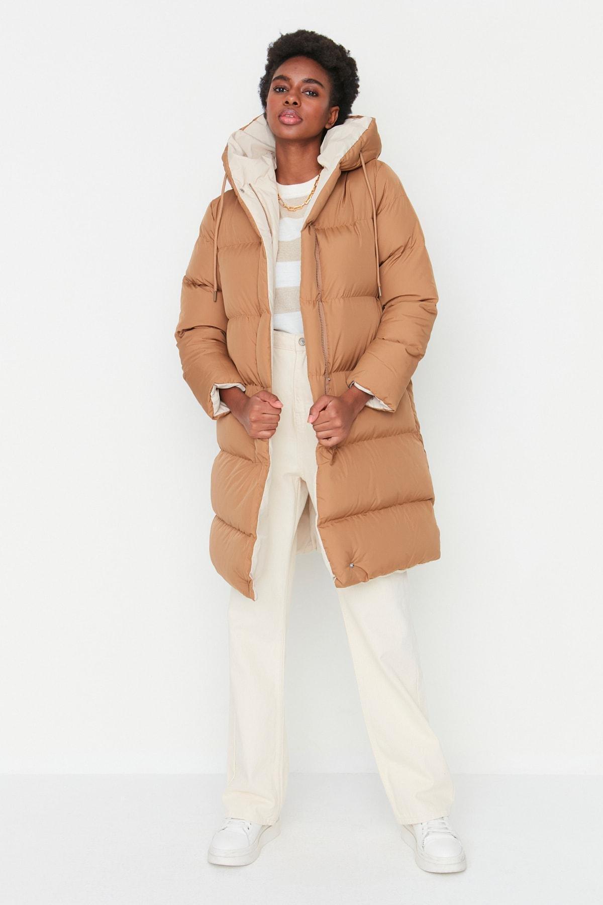 Brown Puffer Jacket, , large image number 0