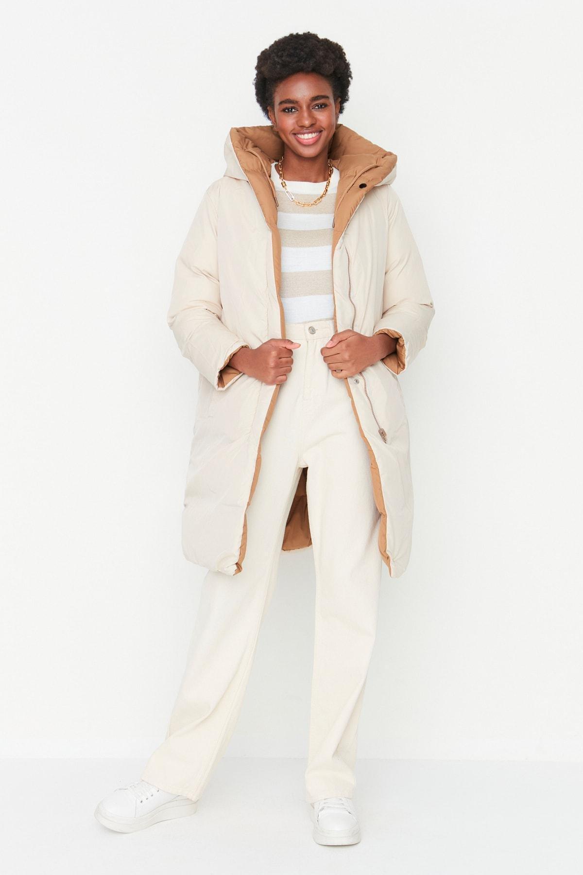 Brown Puffer Jacket, , large image number 1