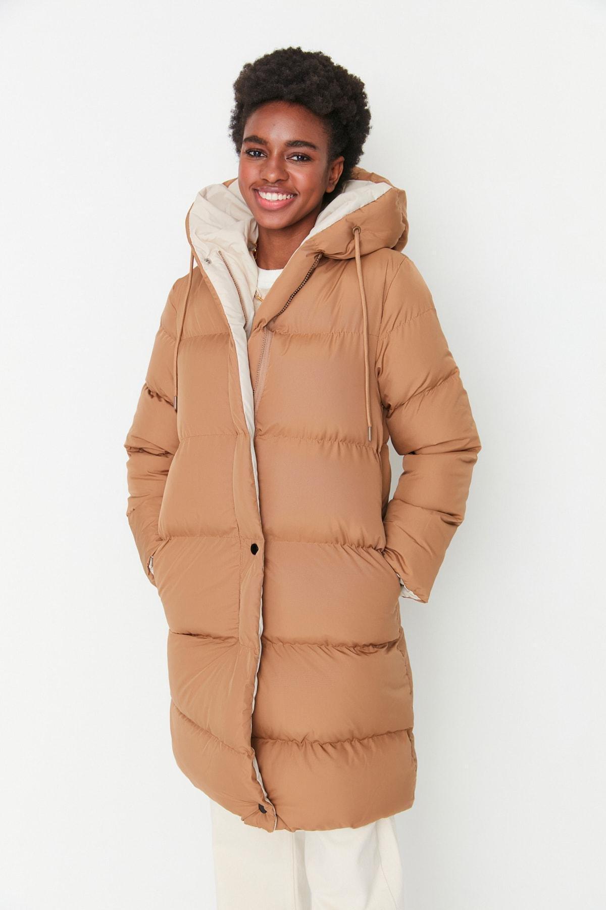 Brown Puffer Jacket, , large image number 2
