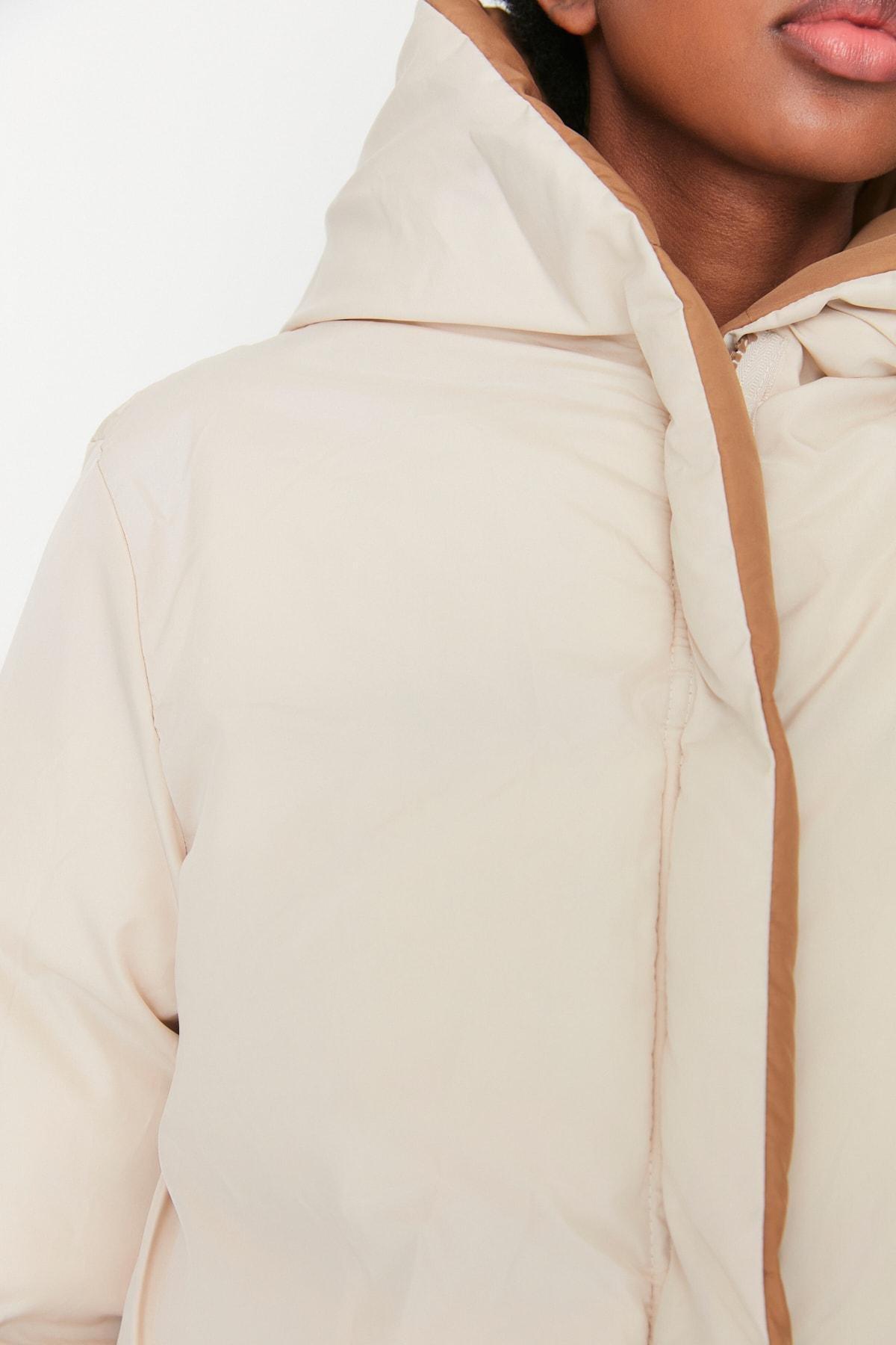 Brown Puffer Jacket, , large image number 6