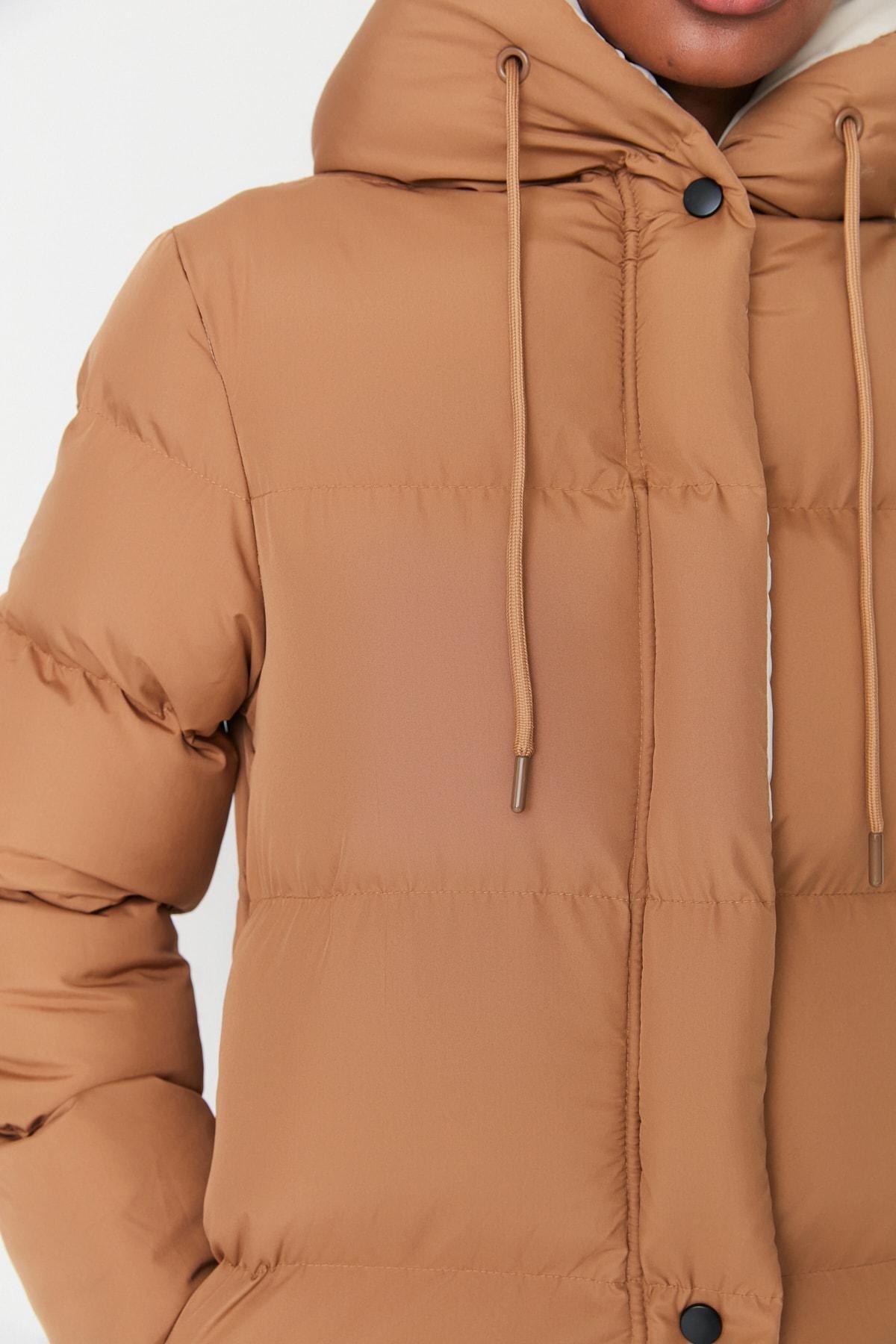Brown Puffer Jacket, , large image number 8