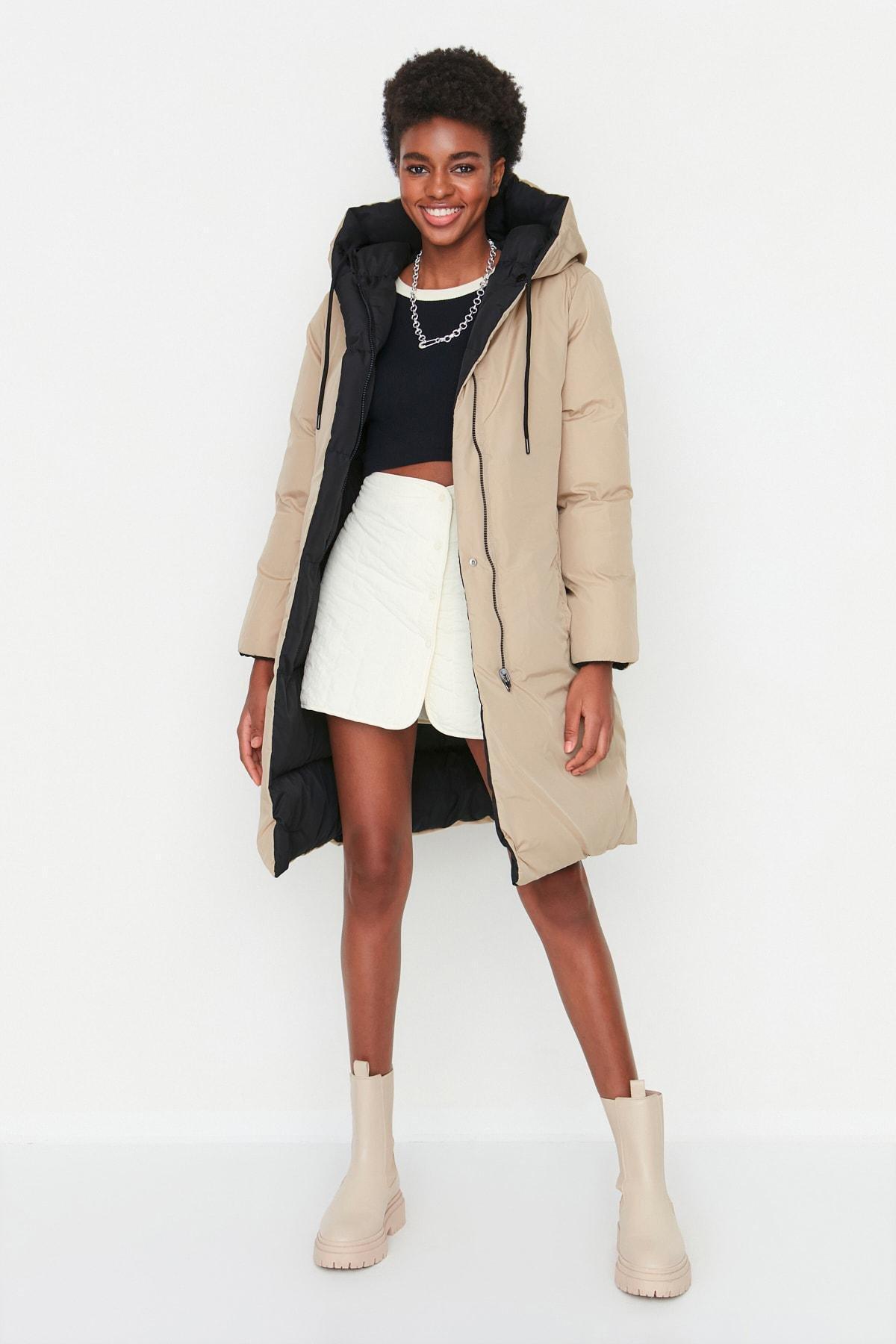 Black Puffer Oversize Jacket, , large image number 1