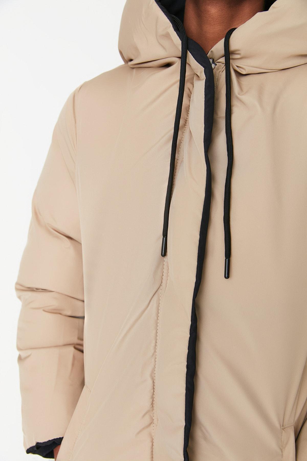 Black Puffer Oversize Jacket, , large image number 8